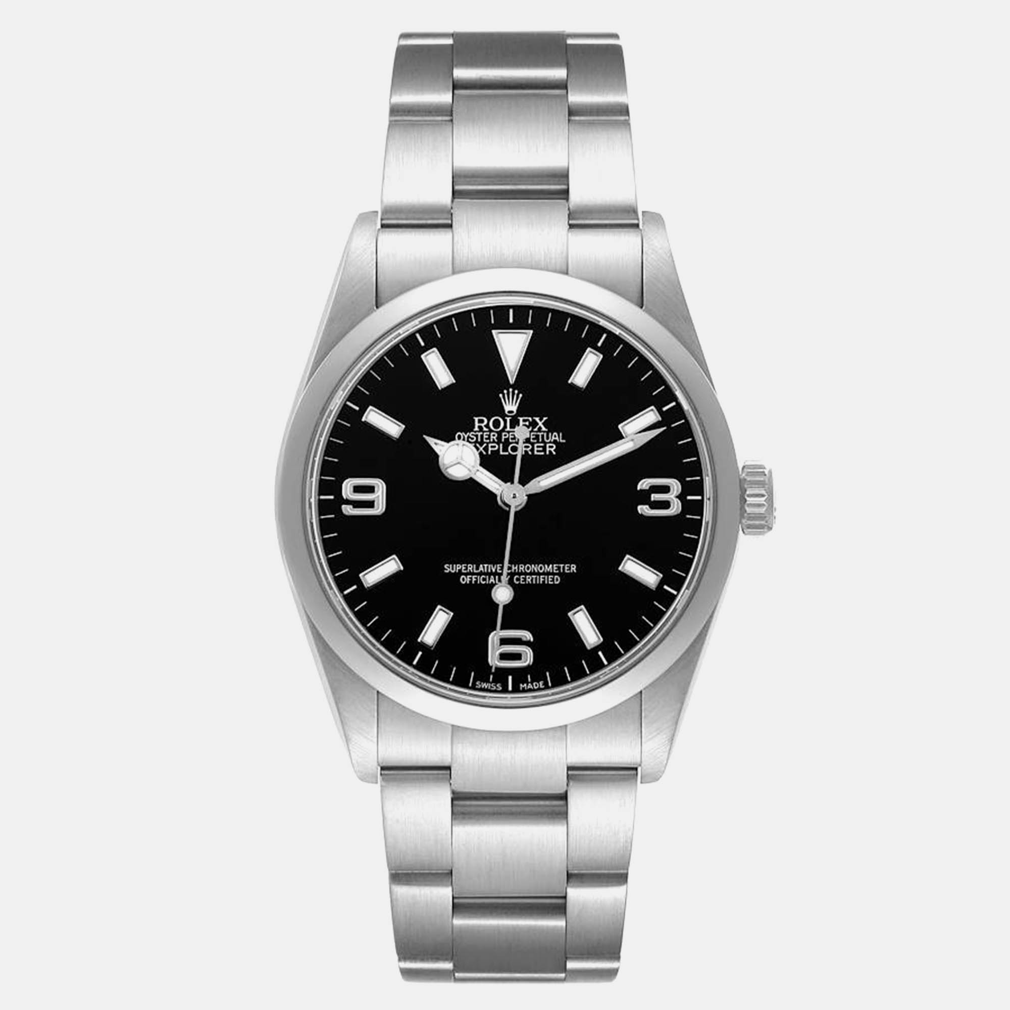 

Rolex Explorer I Black Dial Steel Mens Watch 114270