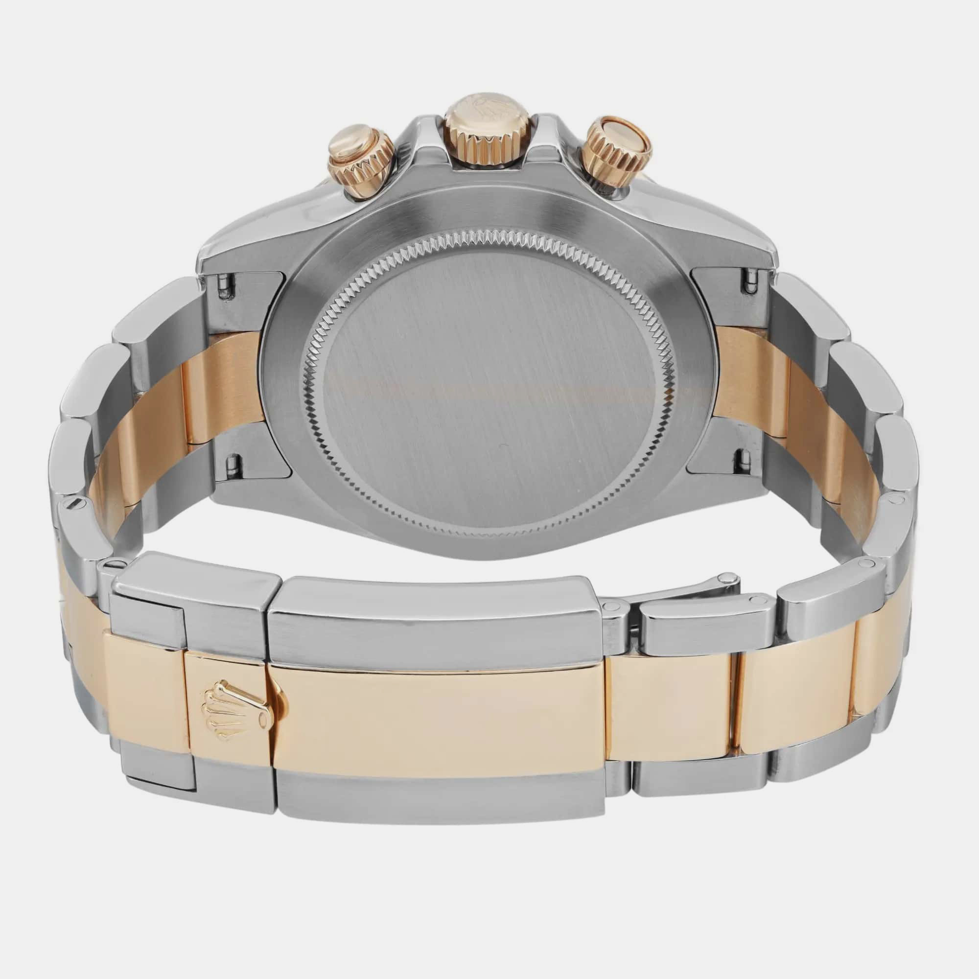 Rolex Champagne Diamond 18K Yellow Gold Stainless Steel Cosmograph Daytona 116523 Automatic Men`s Wristwatch 40 mm 