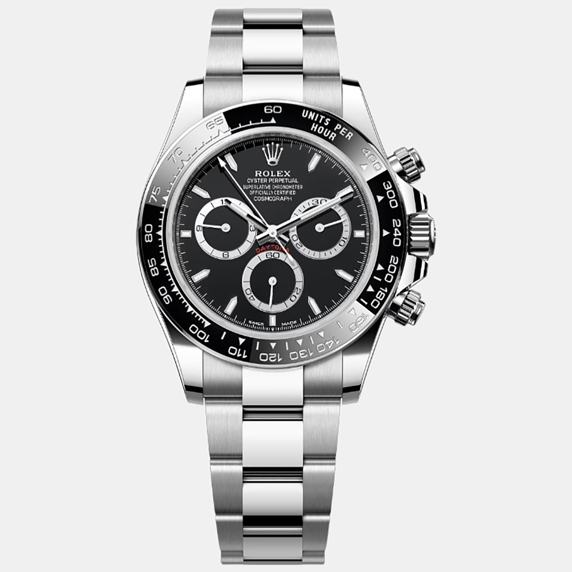 

Rolex Black Stainless Steel Daytona Men's Wristwatch 40 mm