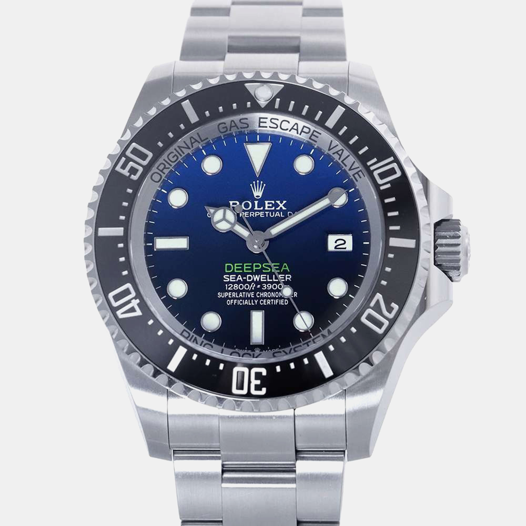 

Rolex Blue Stainless Steel Sea-Dweller Deepsea 136660 Automatic Men's Wristwatch