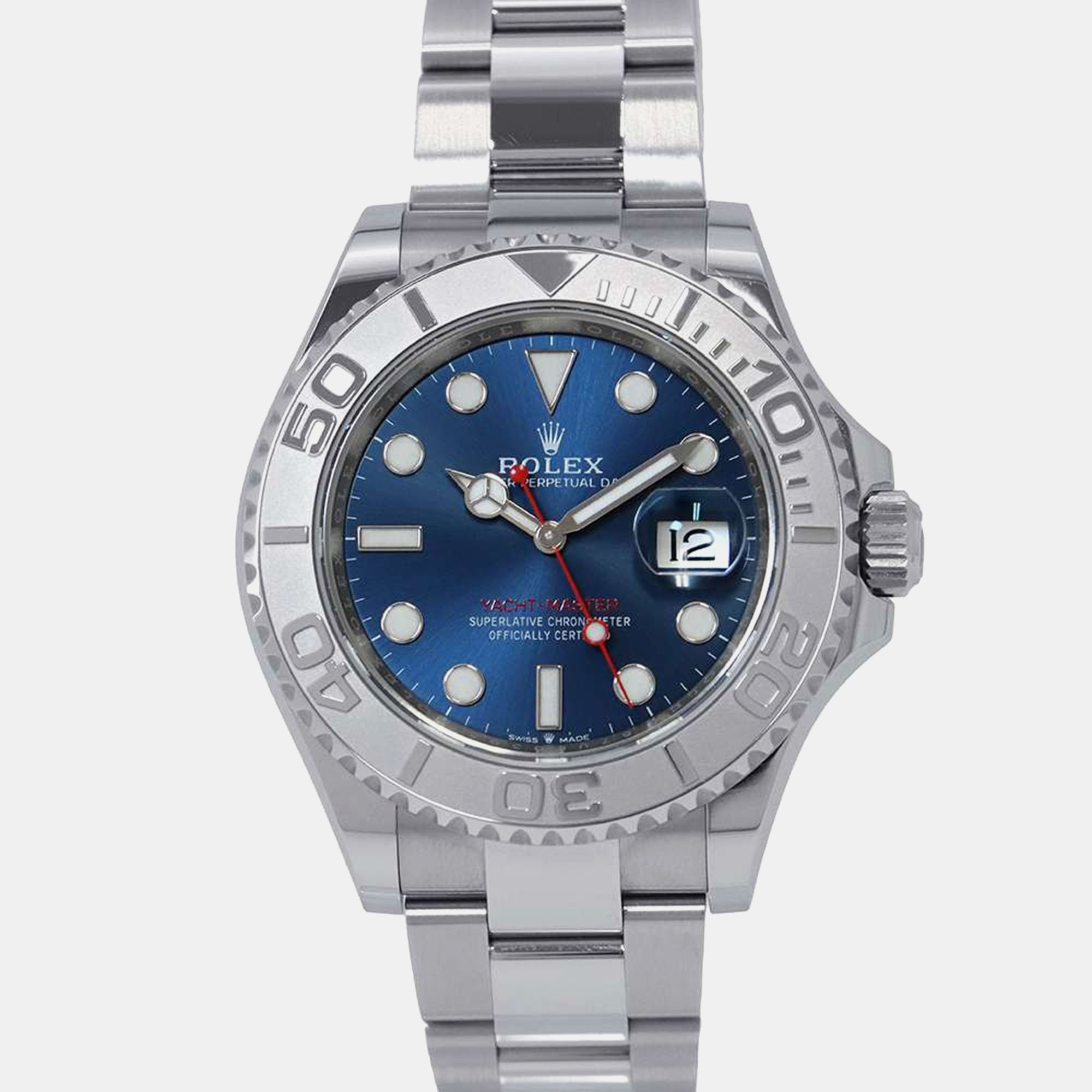 

Rolex Blue Stainless Steel Yacht-Master 126622 Automatic Men's Wristwatch