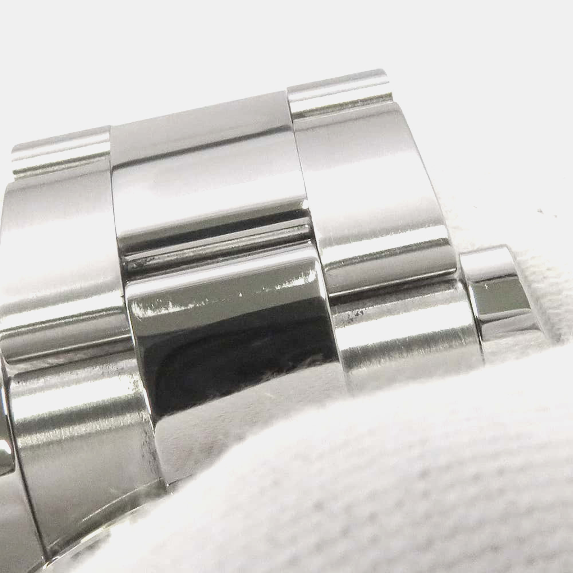Rolex Black White Gold Stainless Steel Diamond Datejust Automatic Men`s Wristwatch 41 mm 