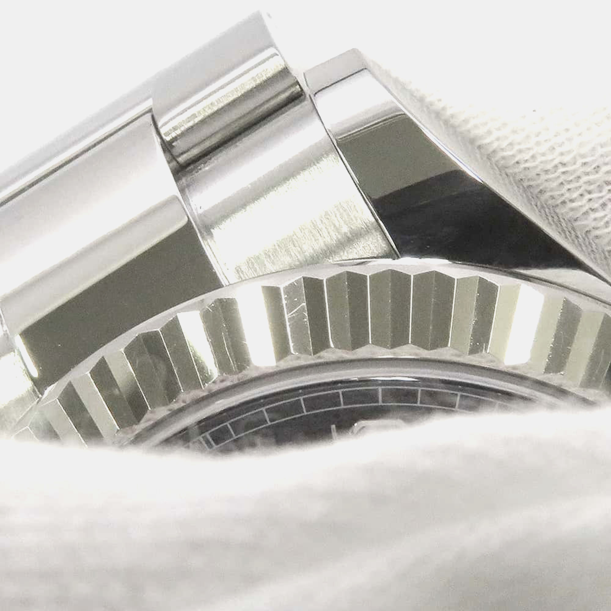 Rolex Black White Gold Stainless Steel Diamond Datejust Automatic Men`s Wristwatch 41 mm 