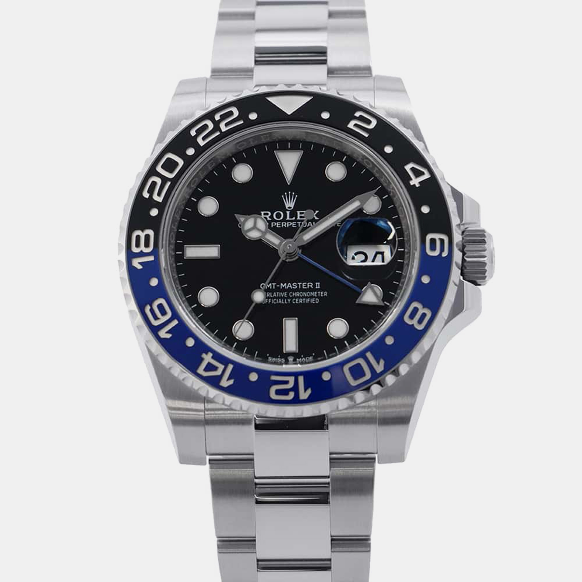 

Rolex Black Stainless Steel GMT-Master II 126710BLNR Automatic Men's Wristwatch 40 mm