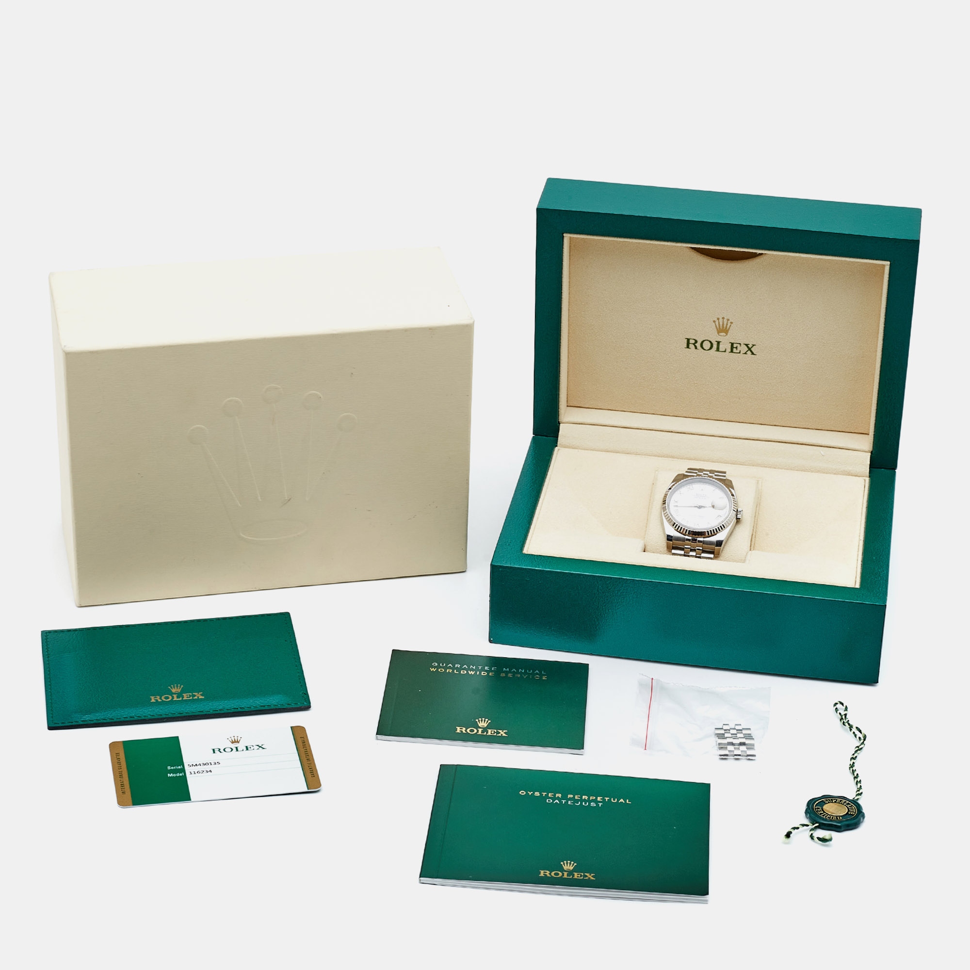 Rolex Silver  Datejust 116234 Automatic Men`s Wristwatch 