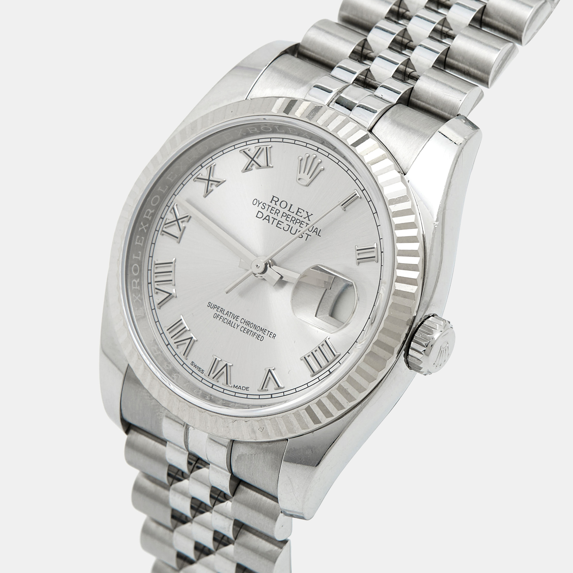 Rolex Silver  Datejust 116234 Automatic Men`s Wristwatch 
