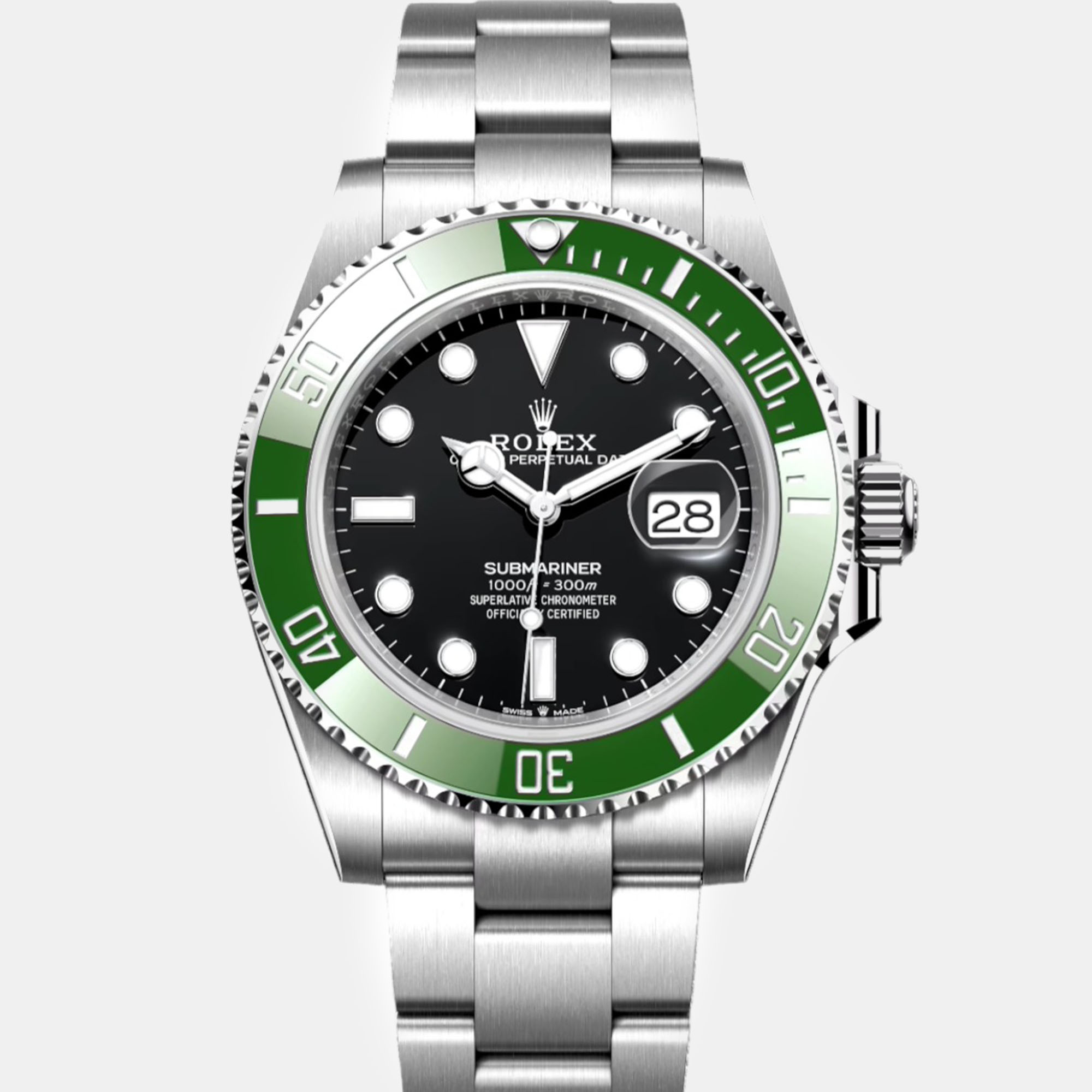 

Rolex Black Stainless Steel Submariner Automatic Men's Wristwatch 41 mm