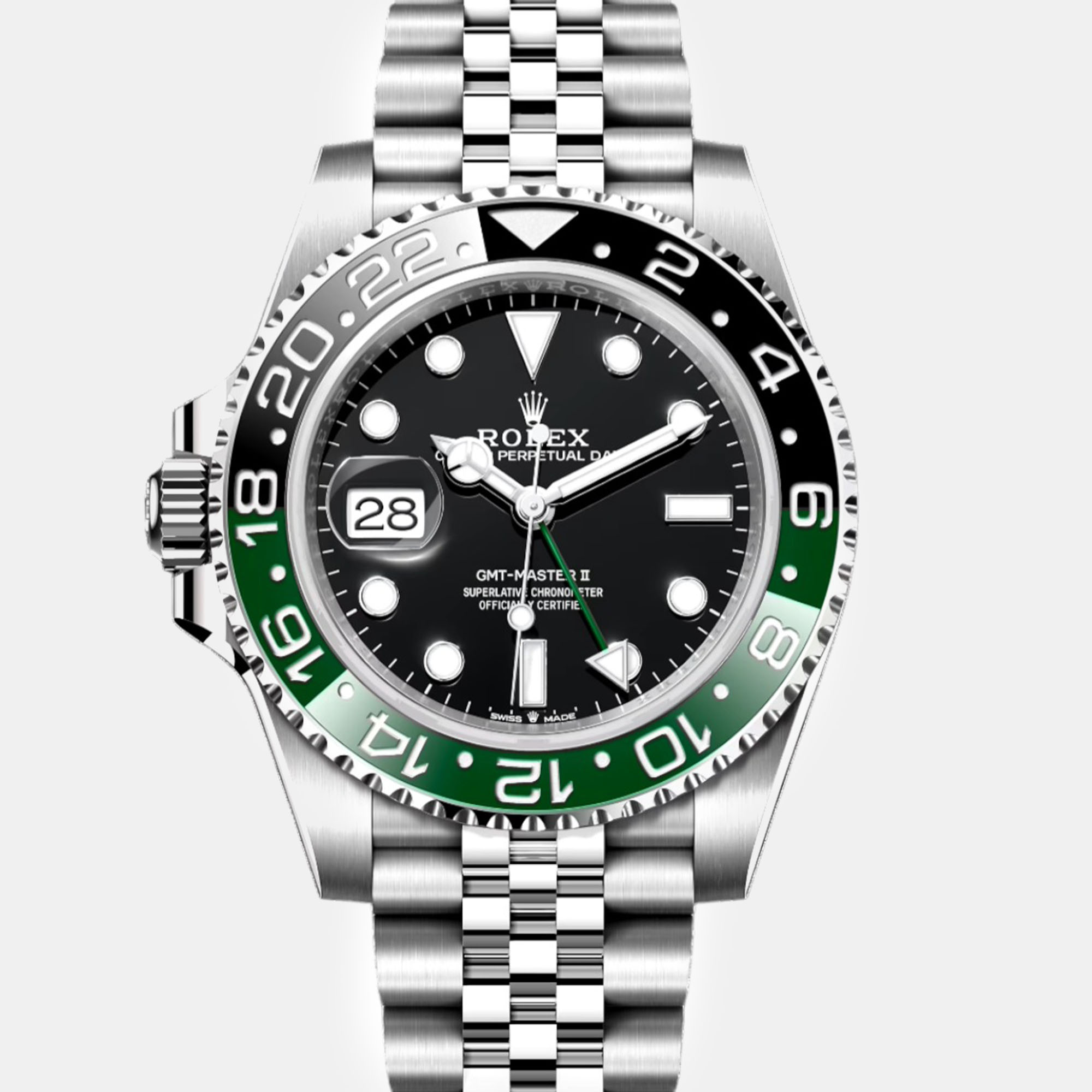 

Rolex Black Stainless Steel GMT Master II VTNR Automatic Men's Wristwatch 40 mm