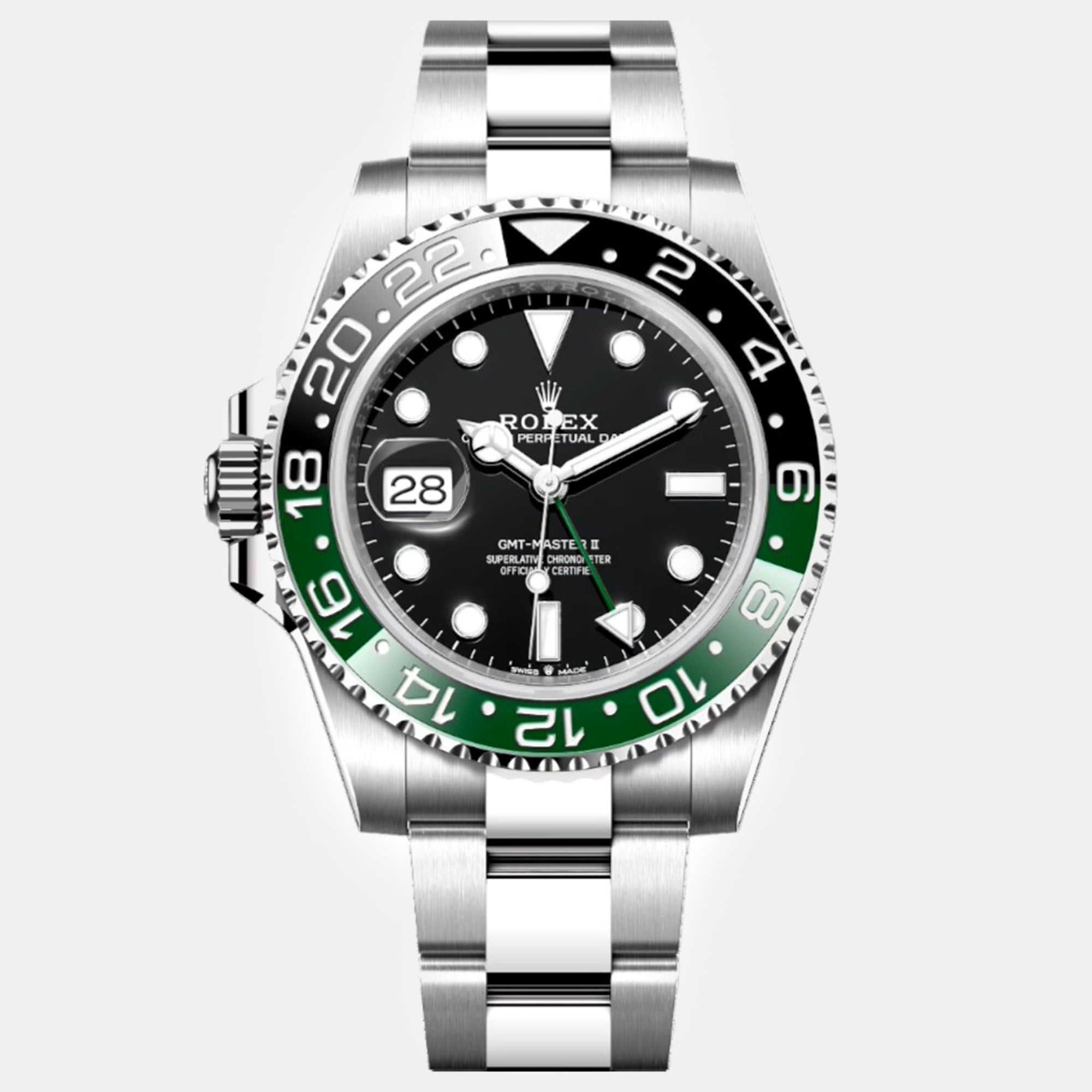 

Rolex Black Stainless Steel GMT Master II VTNR Automatic Men's Wristwatch 40 mm