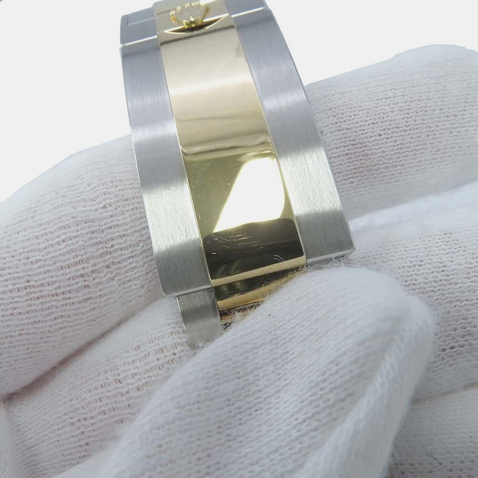 Rolex Blue 18k Yellow Gold Stainless Steel Submariner Automatic Men`s Wristwatch 41 mm 