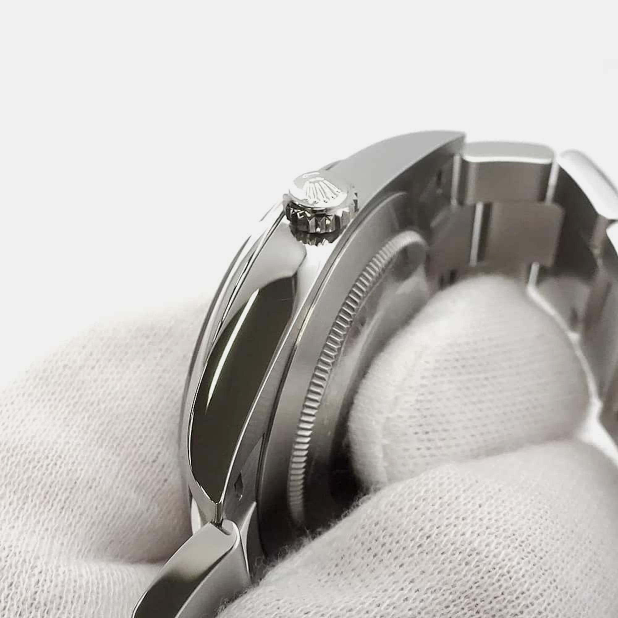 Rolex Green Stainless Steel Oyster Perpetual 124300 Automatic Men`s Wristwatch 41 mm 