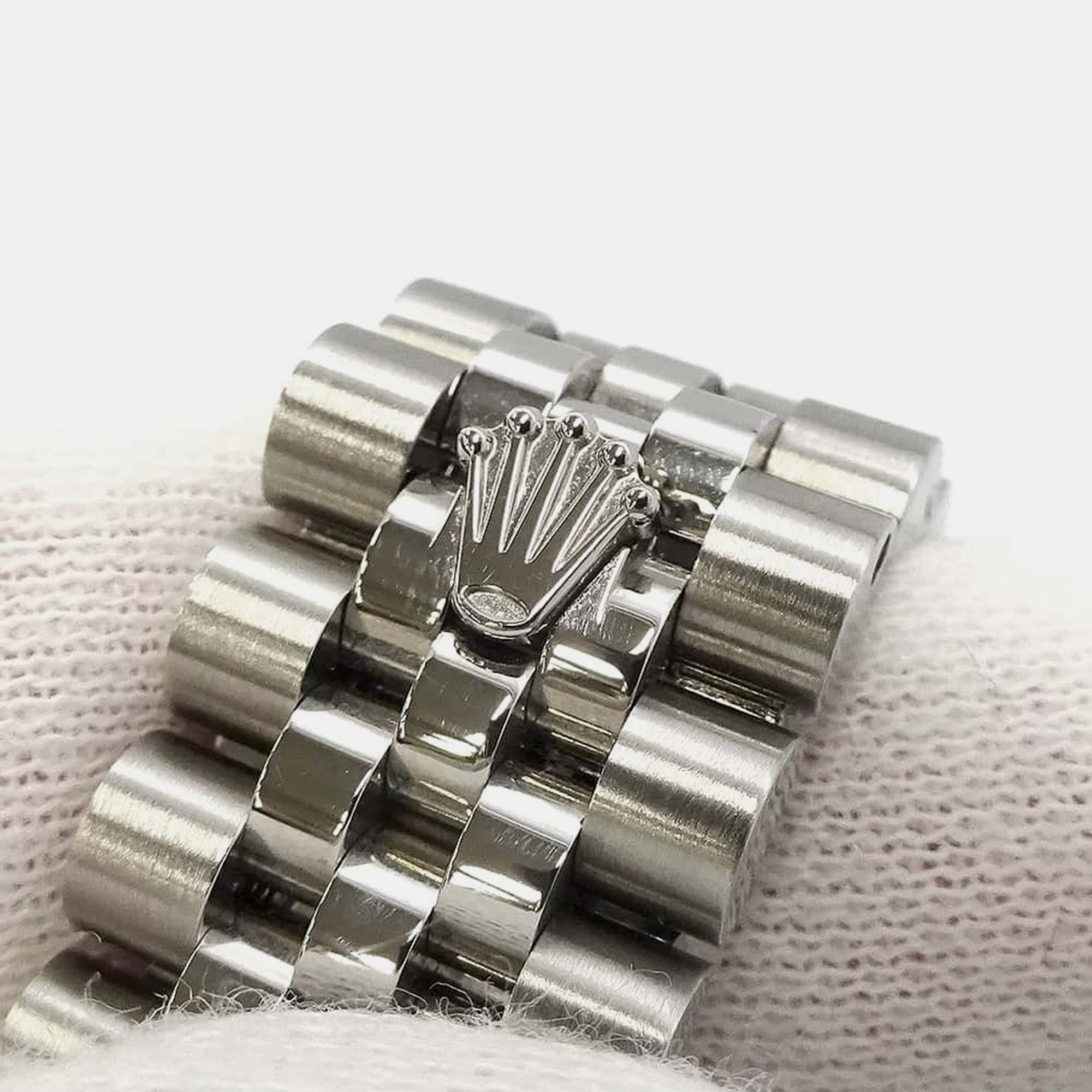 Rolex Blue 18k White Gold Stainless Steel Datejust 278274 Automatic Men`s Wristwatch 31 mm 