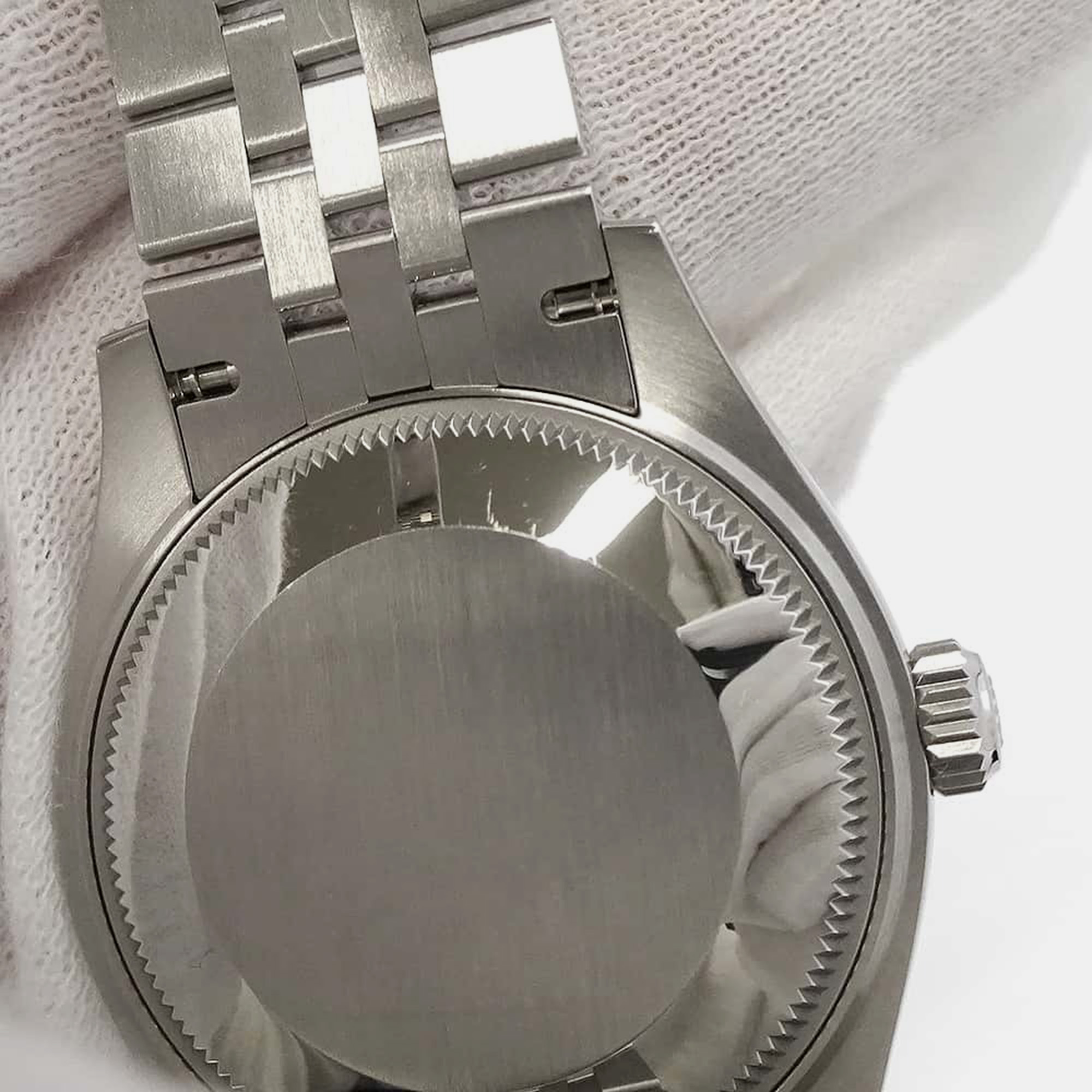 Rolex Blue 18k White Gold Stainless Steel Datejust 278274 Automatic Men`s Wristwatch 31 mm 