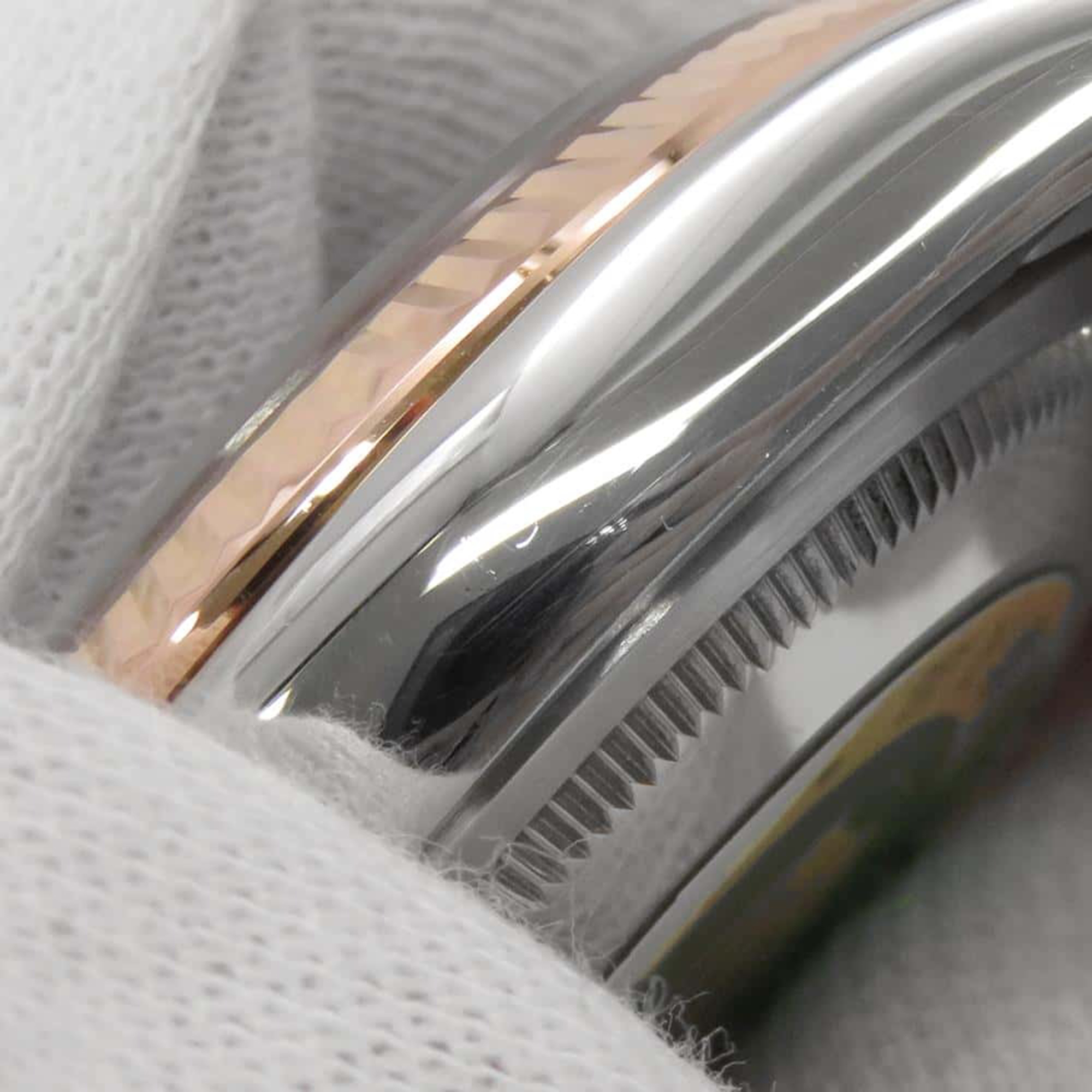 Rolex Black 18k Rose Gold Stainless Steel Datejust Automatic Men`s Wristwatch 36 mm 