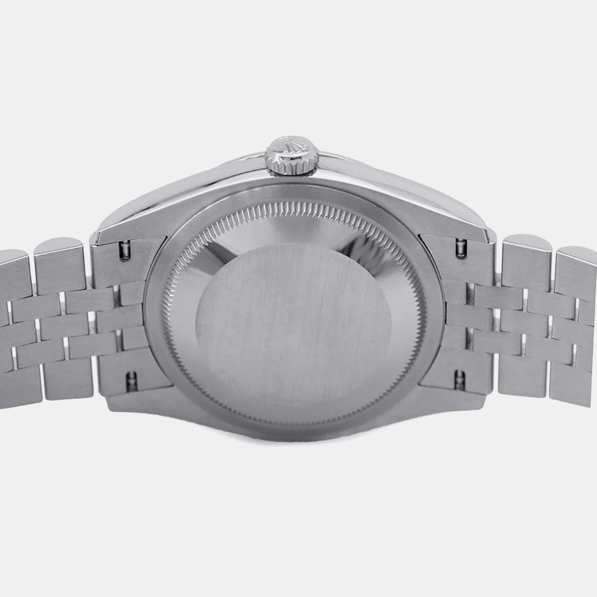 Rolex Blue Stainless Steel Datejust Automatic Men`s Wristwatch 36 mm 