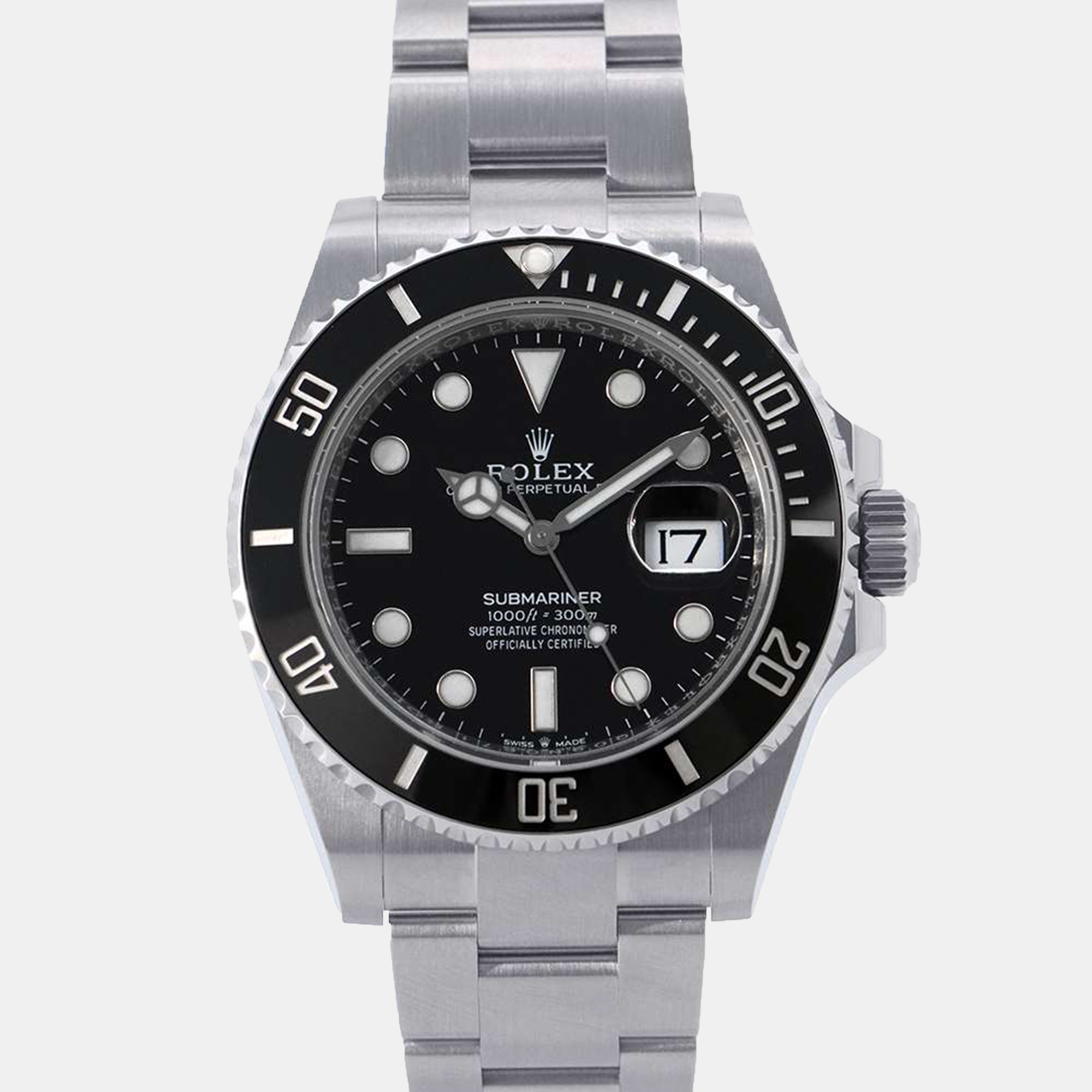 

Rolex Black Stainless Steel Submariner 126610LN Automatic Men's Wristwatch