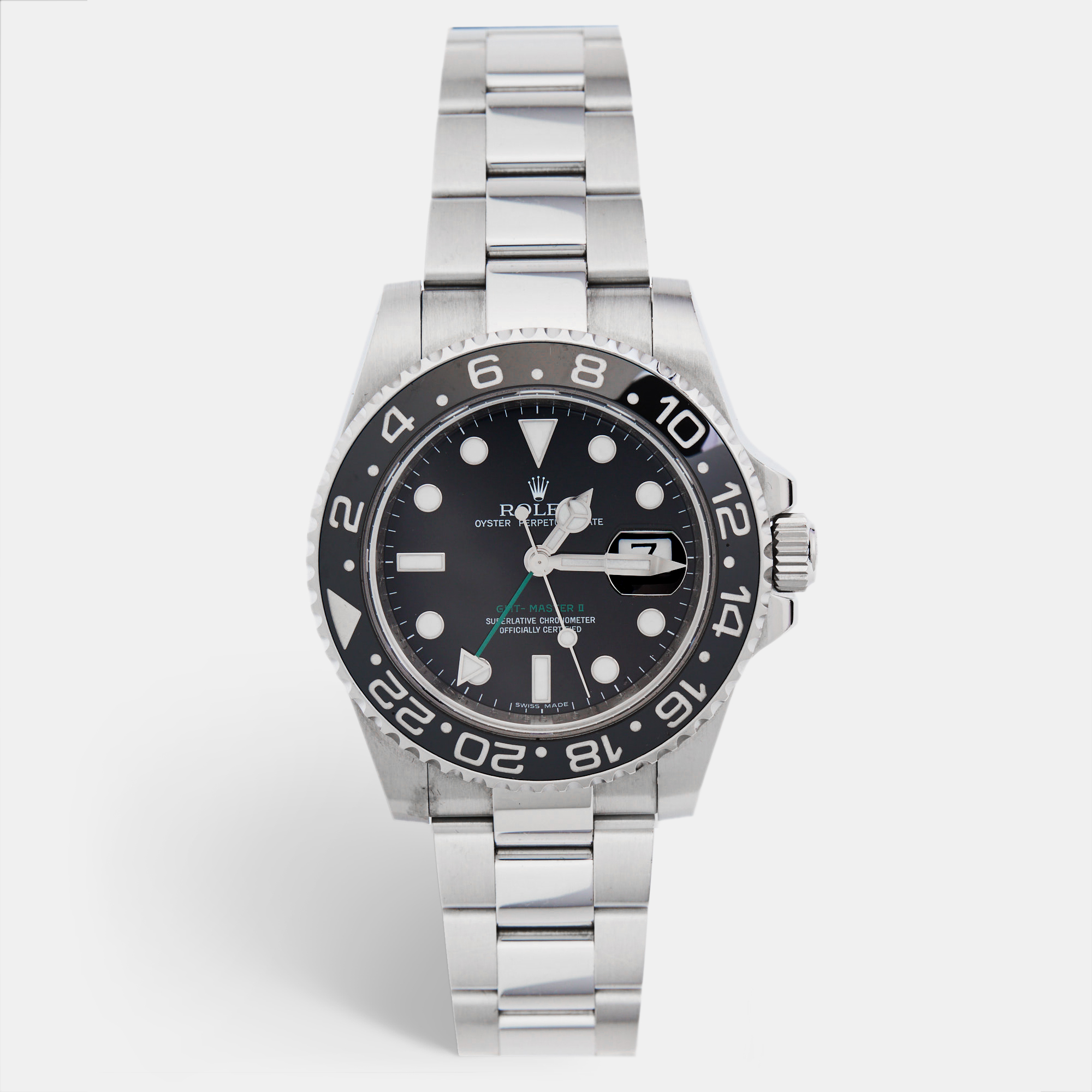 

Rolex Black Stainless Steel GMT-Master II