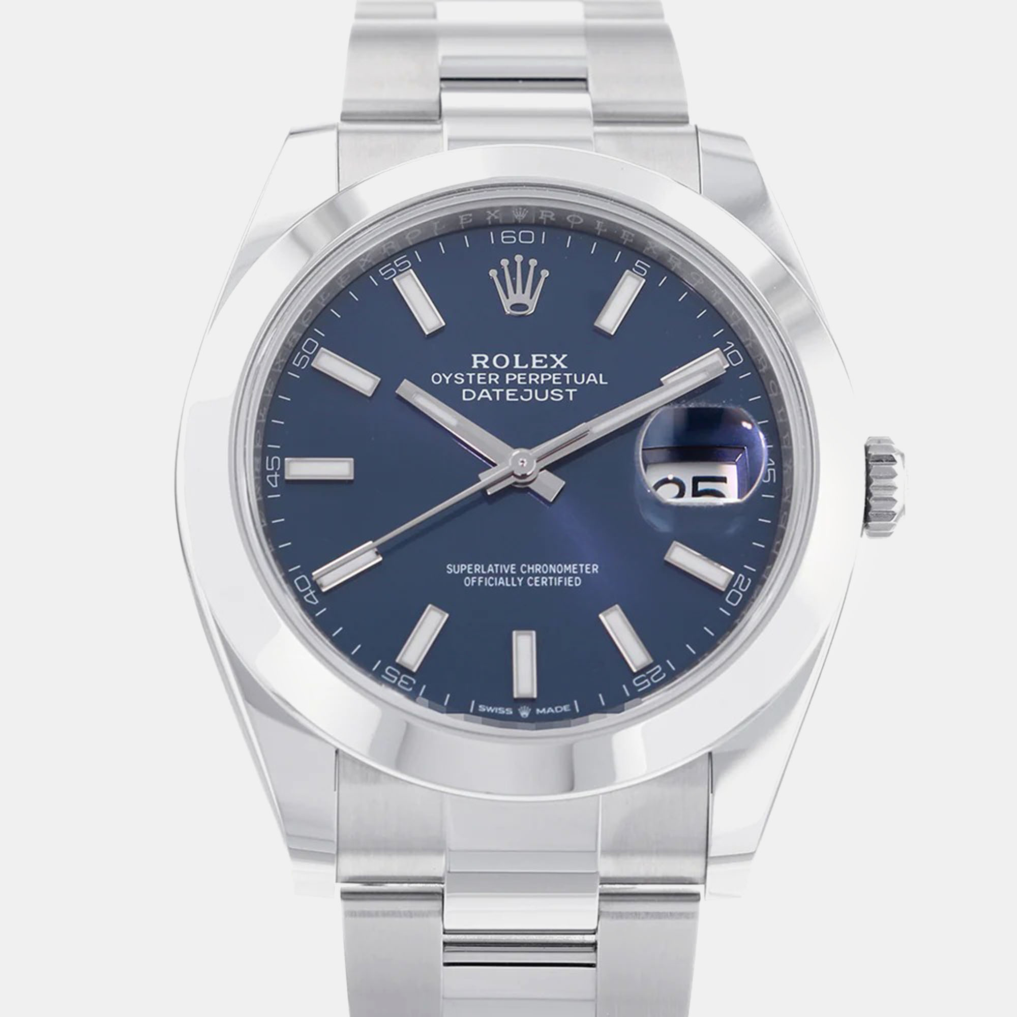 

Rolex Blue Stainless Steel Datejust