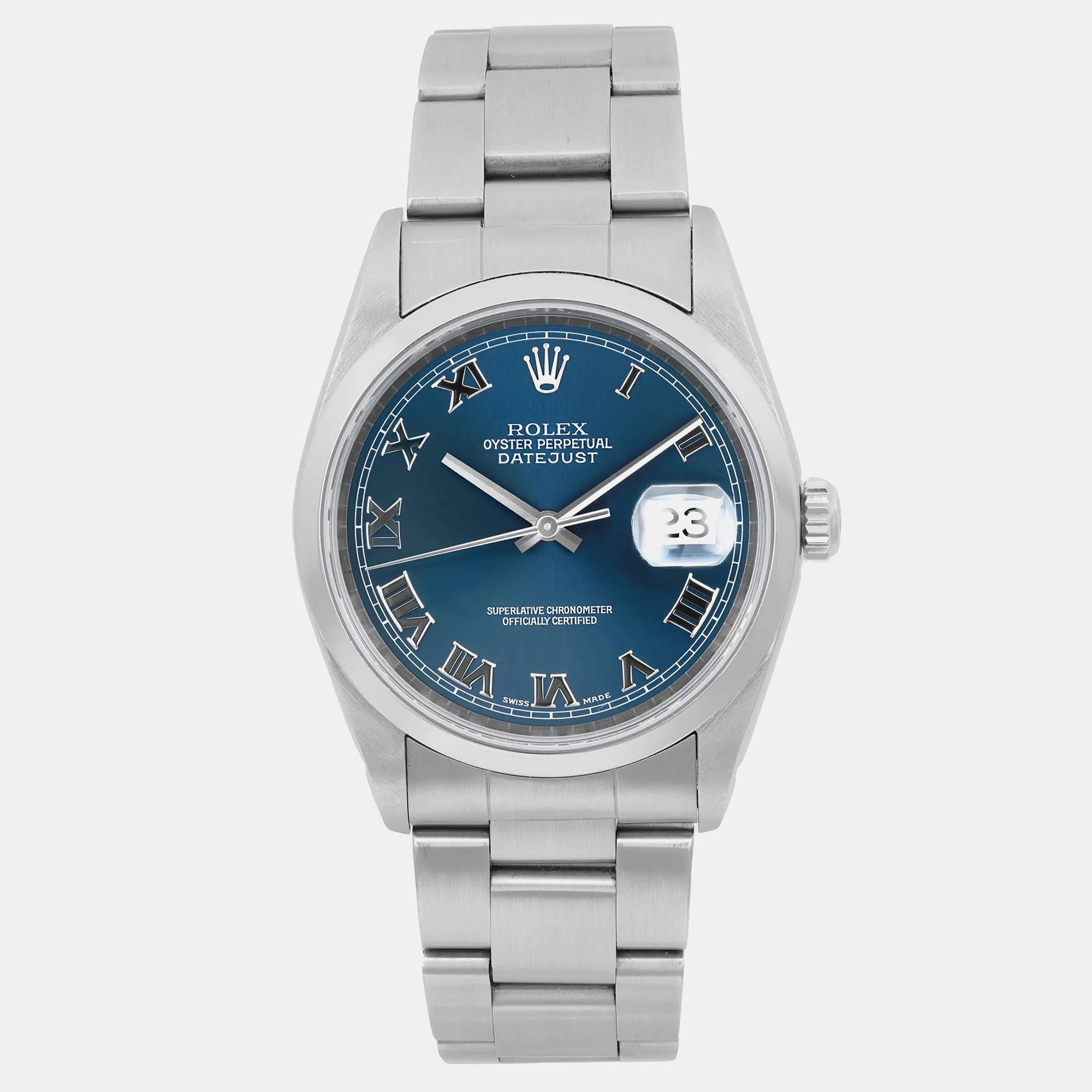 

Rolex Blue Stainless Steel Datejust