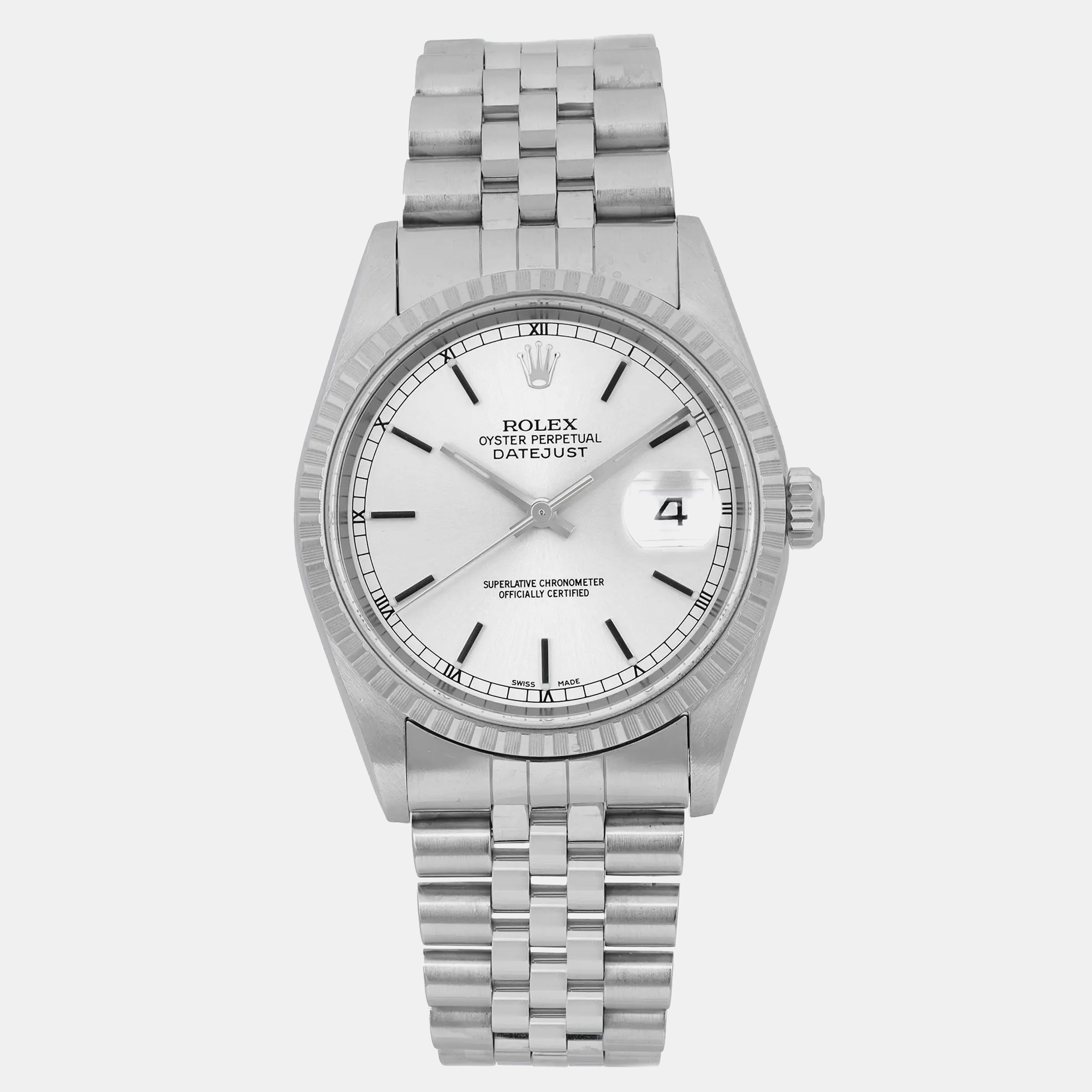 

Rolex Silver Stainless Steel Datejust
