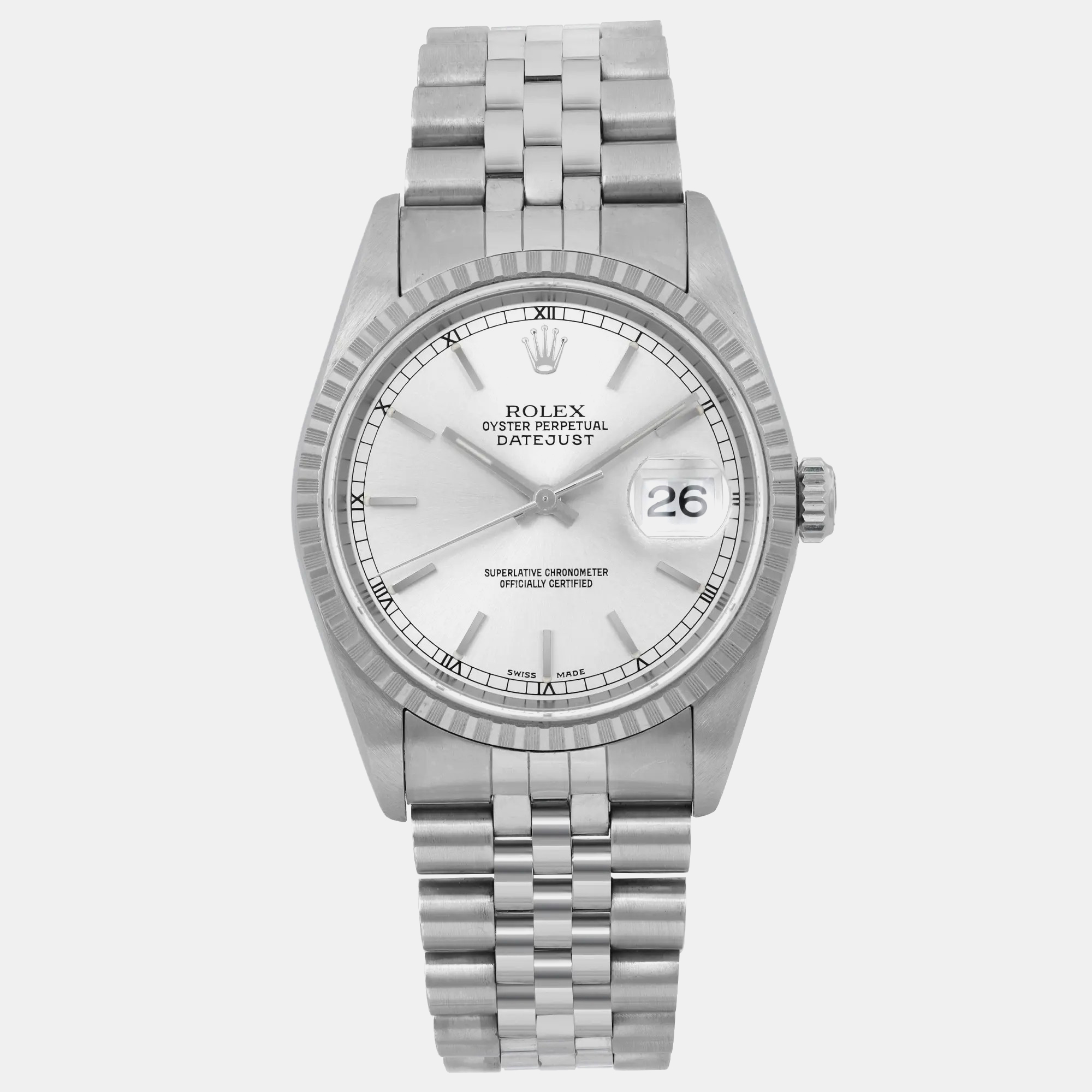 

Rolex Silver Stainless Steel Datejust