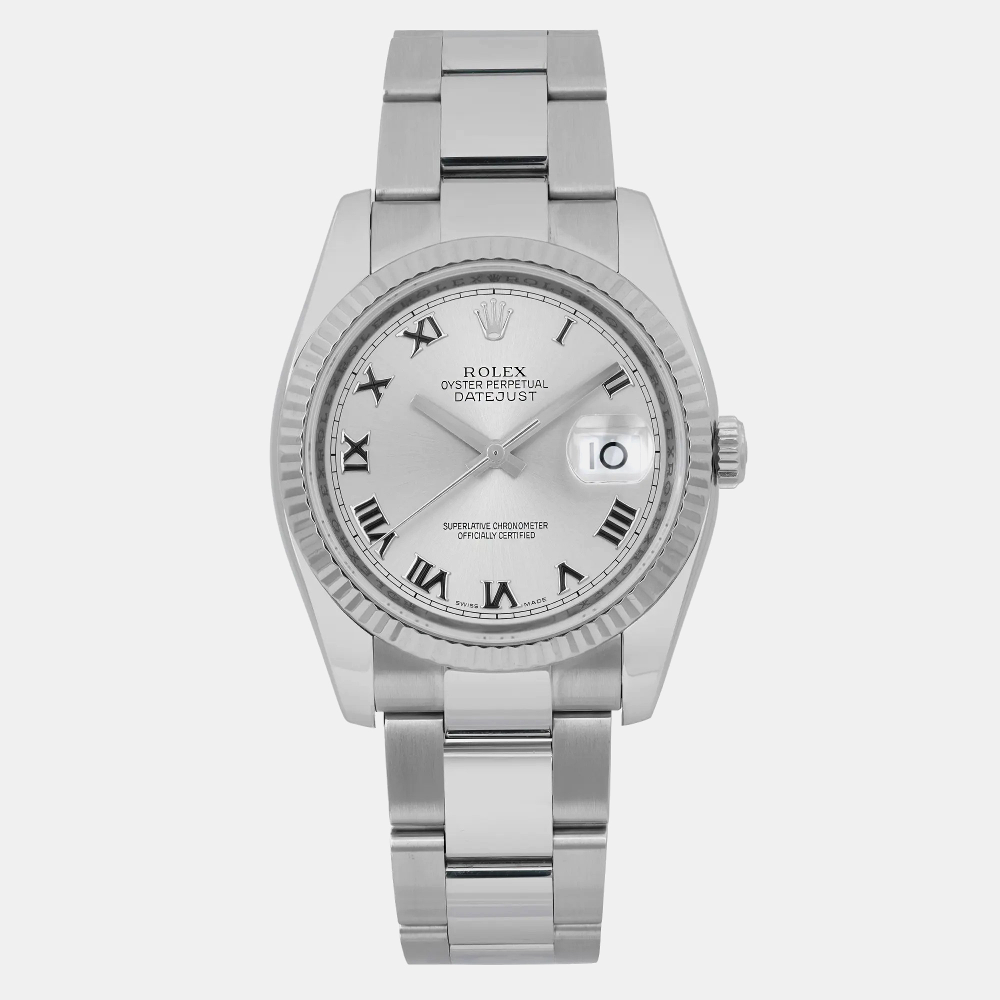 

Rolex Silver Stainless Steel Datejust