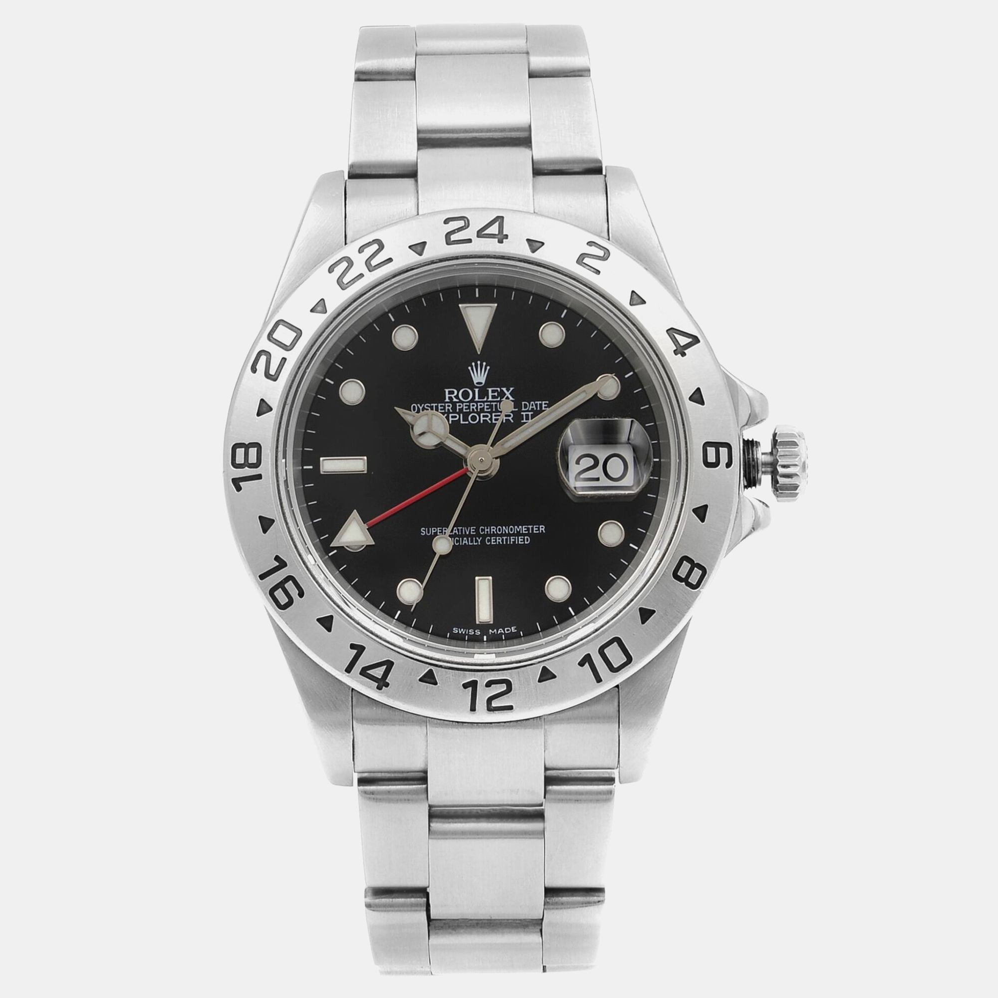 

Rolex Black Stainless Steel Explorer II