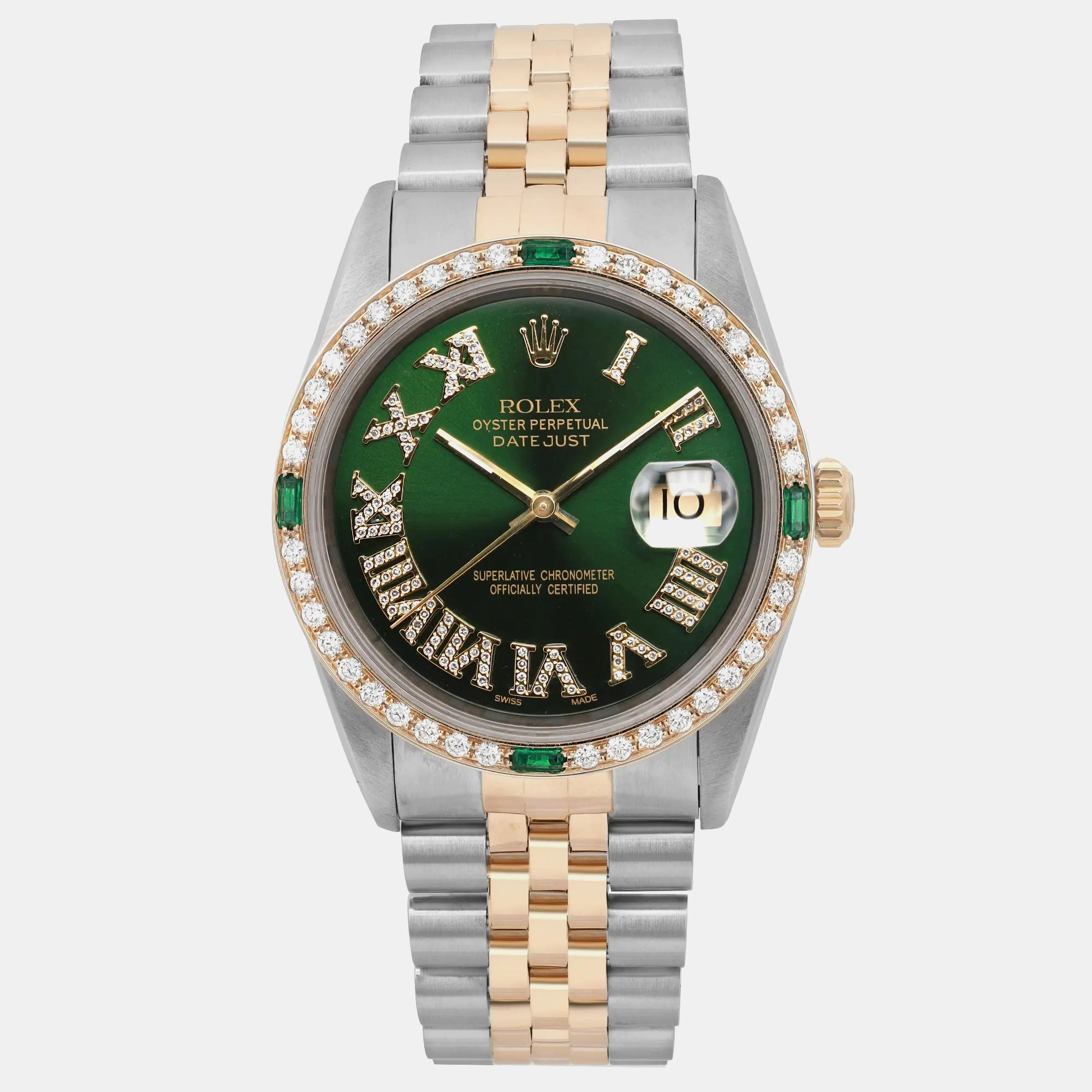 

Rolex Custom Green Diamond