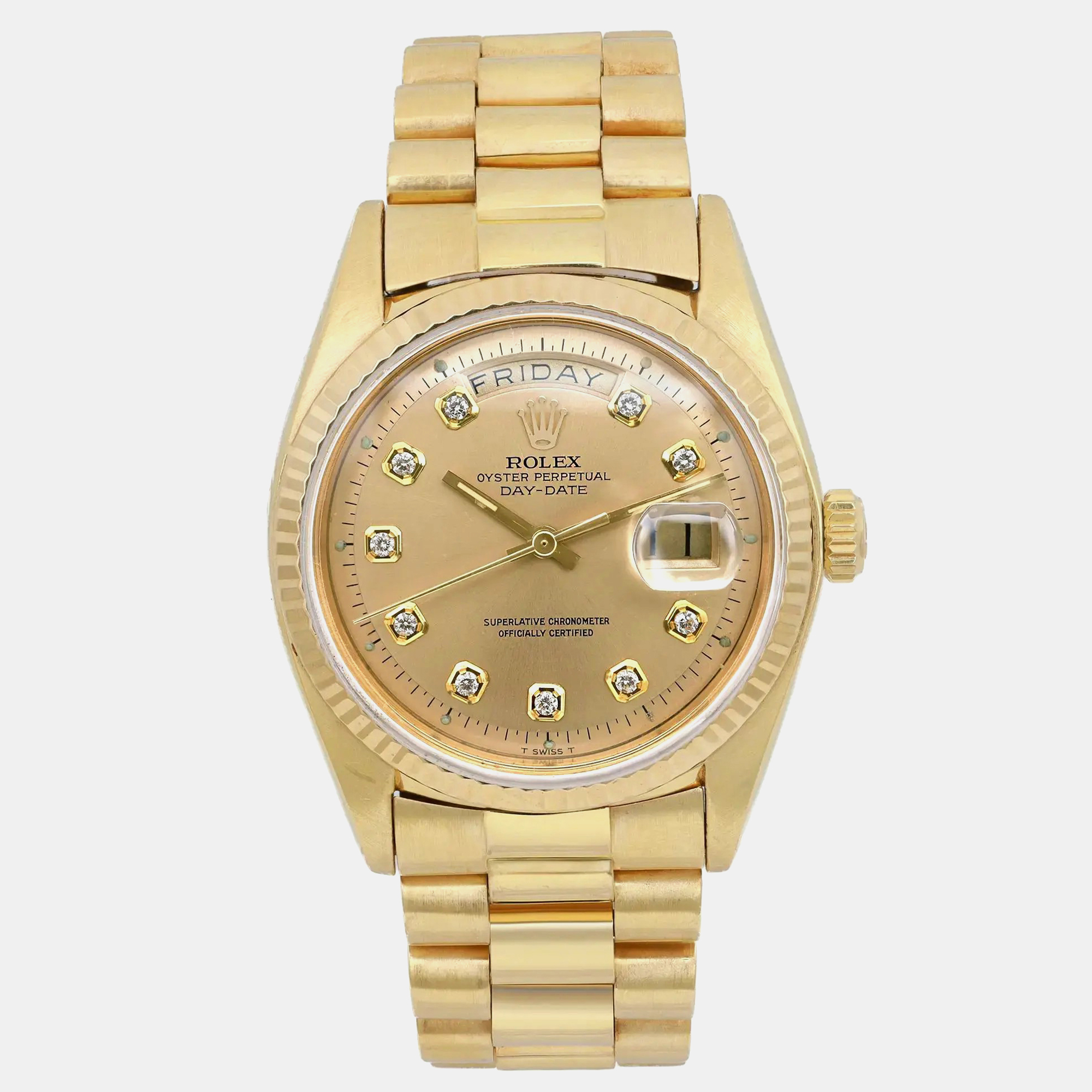 

Rolex Champagne Diamond, Gold