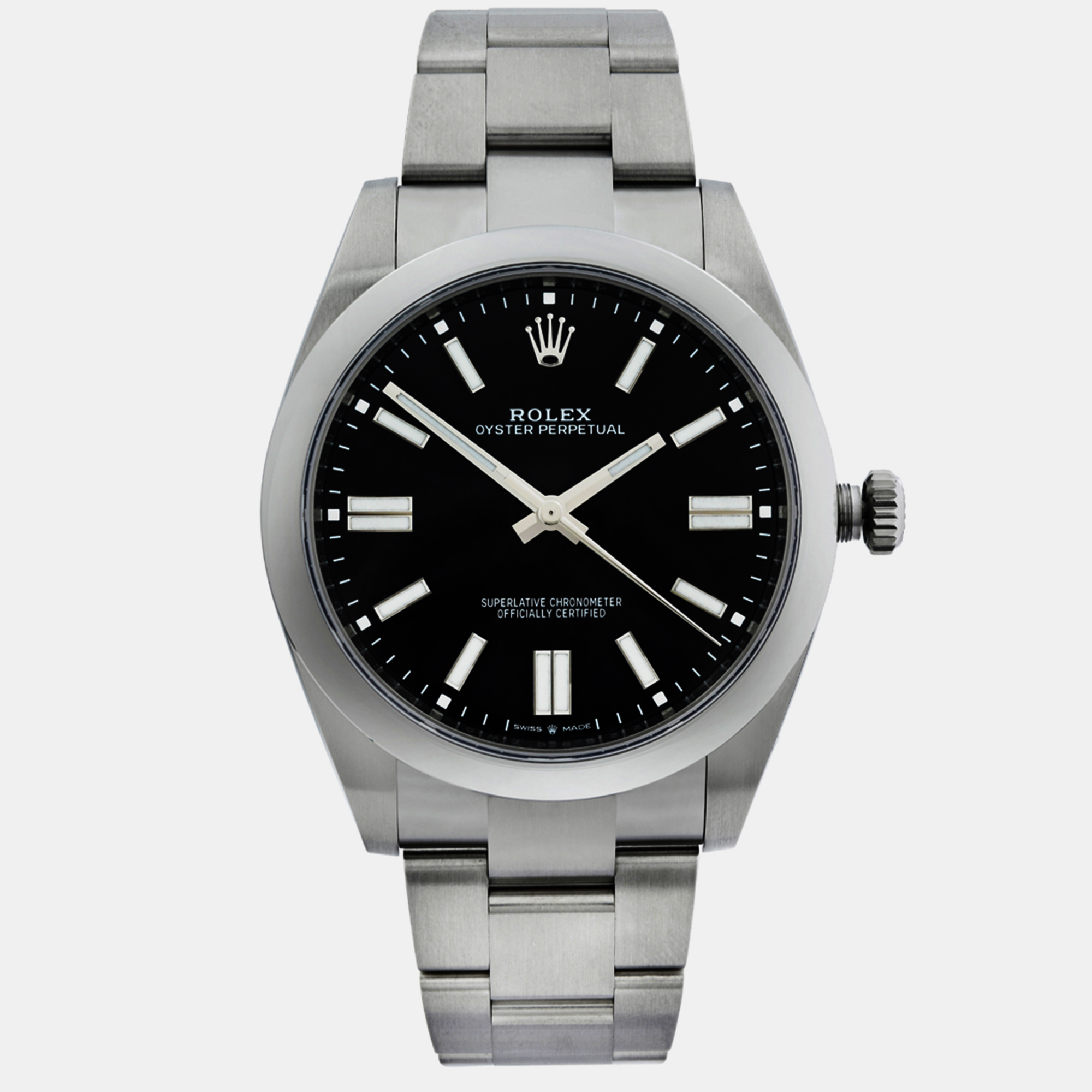 

Rolex Black Stainless Steel Oyster Perpetual