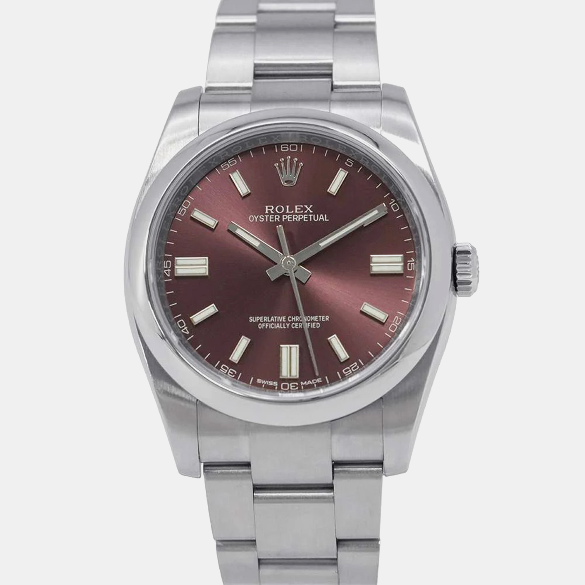 

Rolex Red grape Stainless Steel Oyster Perpetual
