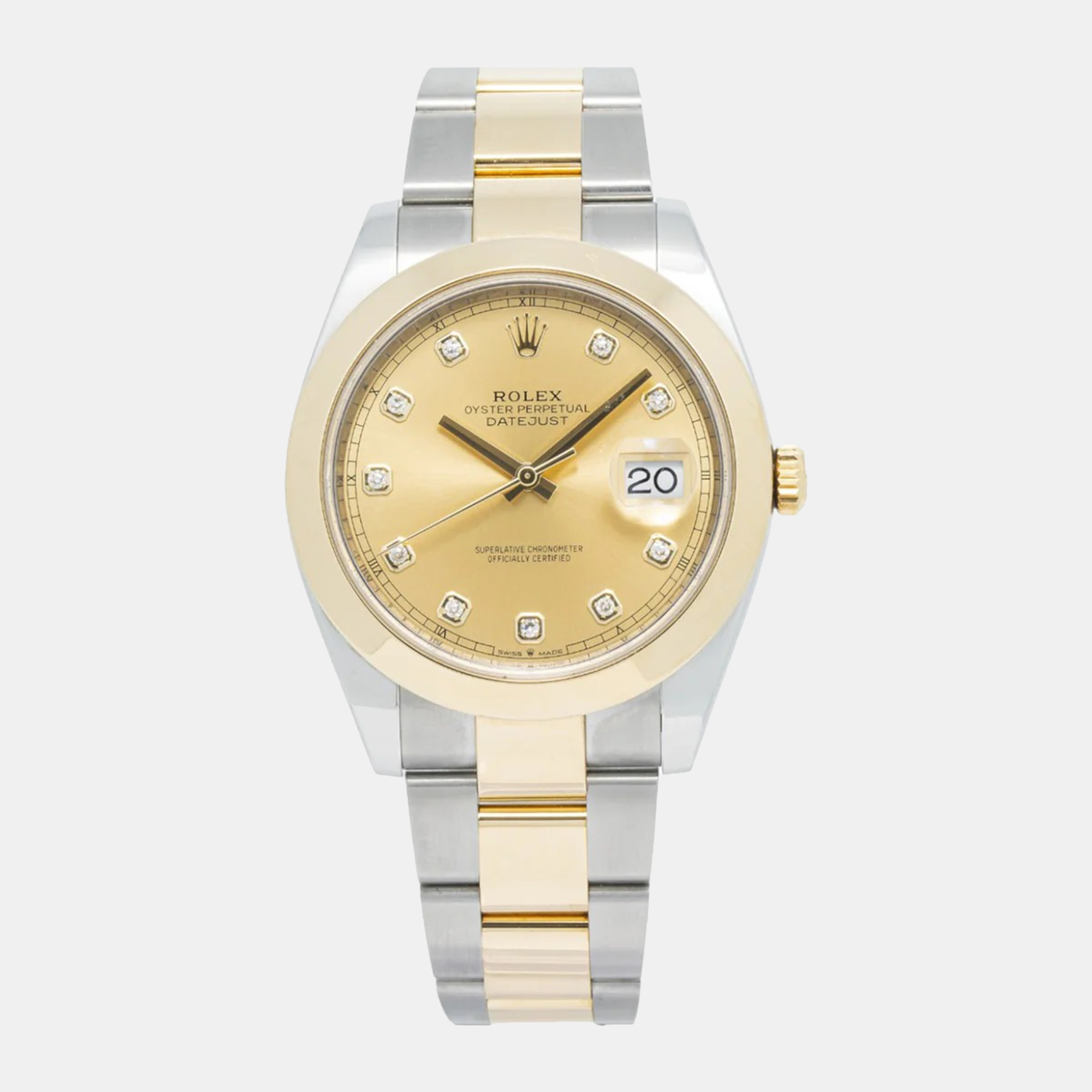 

Rolex DateJust 126303 Automatic Gold 18K Yellow Gold Diamond Men's Wristwatch