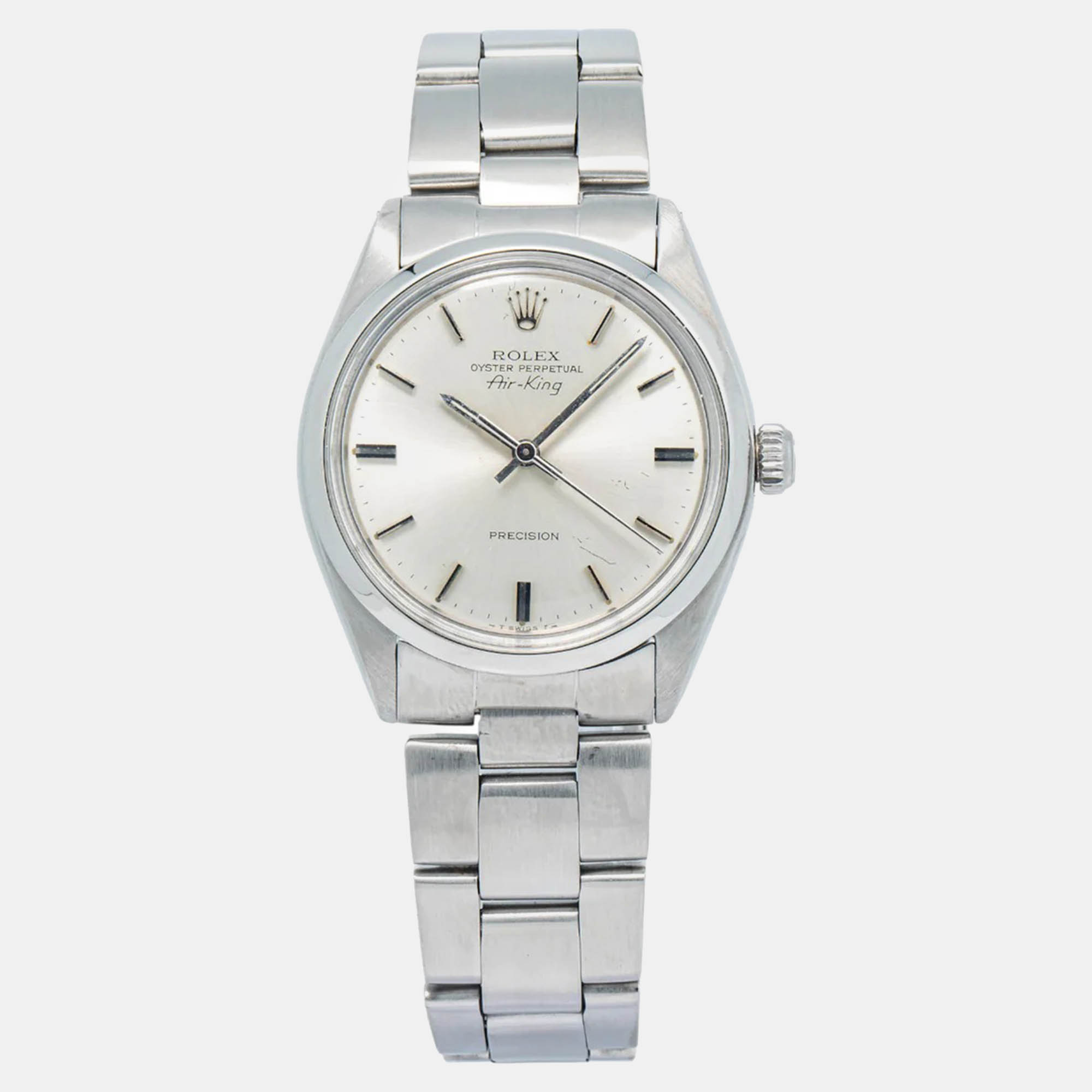

Rolex Air-King 5500 Automatic Silver Stainless Steel Men's Wristwatch