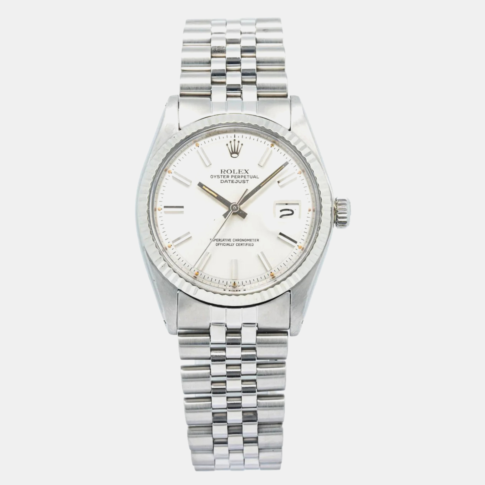

Rolex DateJust 1601 Automatic Silver Stainless Steel Men's Wristwatch