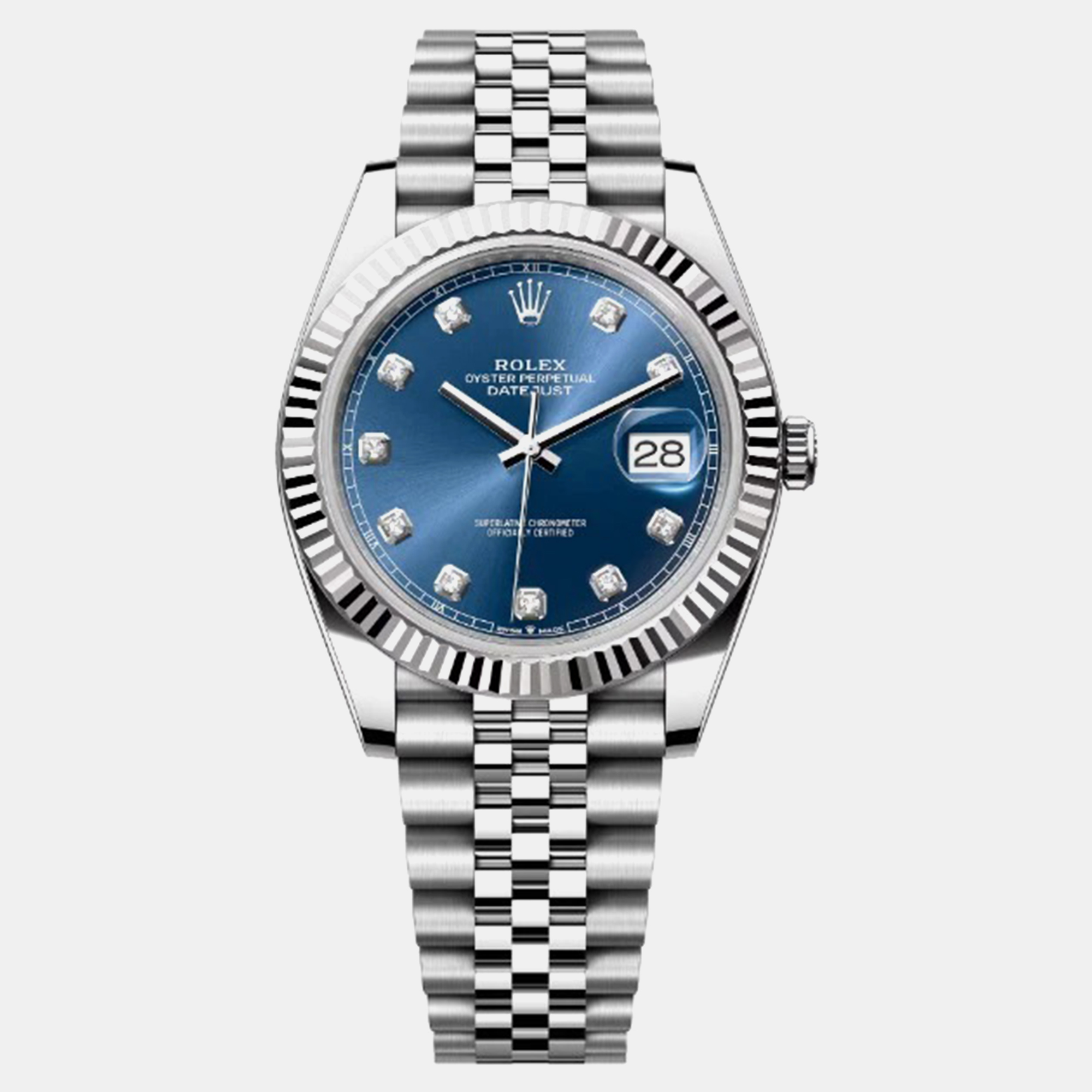 

Rolex Datejust 126334 Automatic Blue Stainless Steel Men's Wristwatch