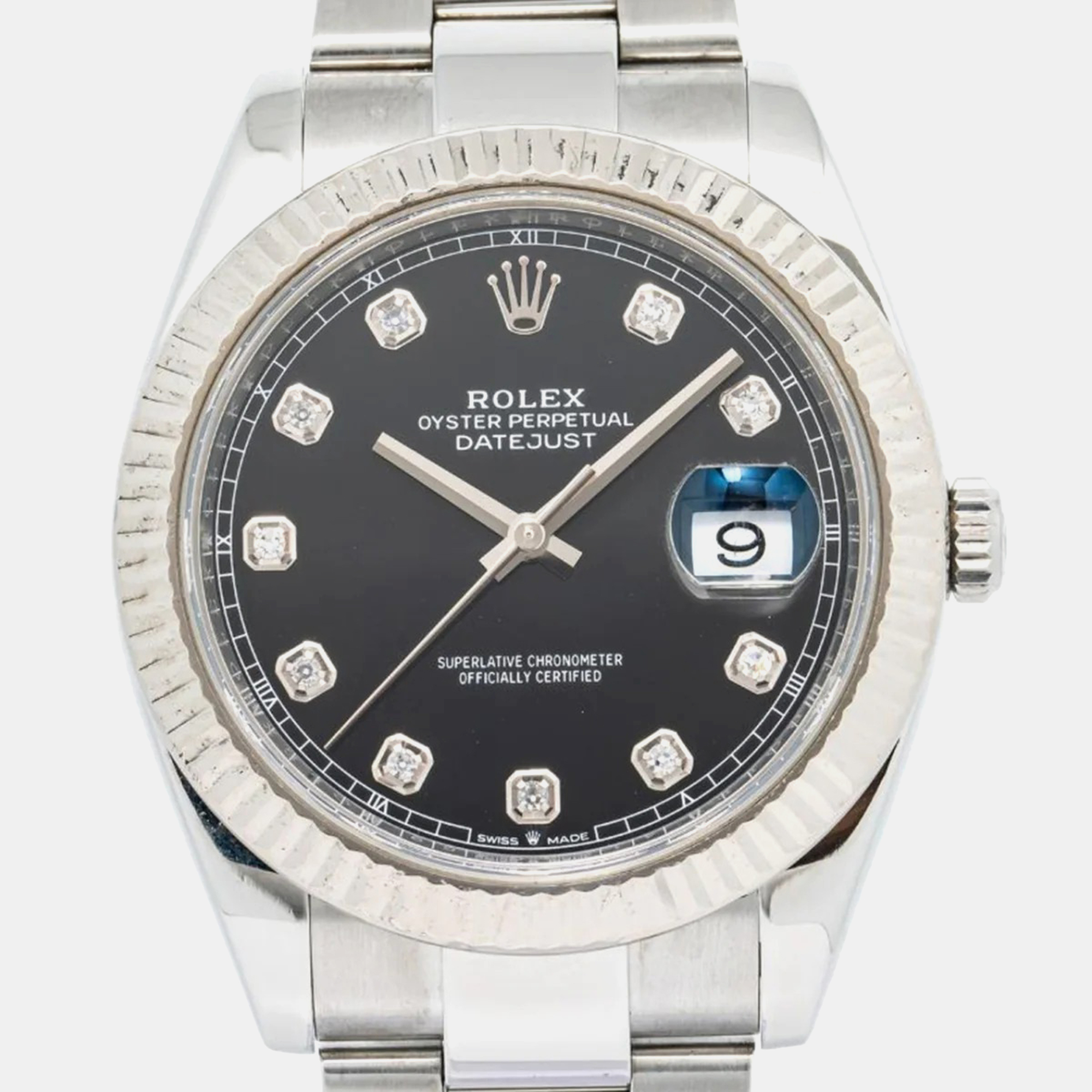

Rolex DateJust 126334 Automatic Black Stainless Steel Men's Wristwatch