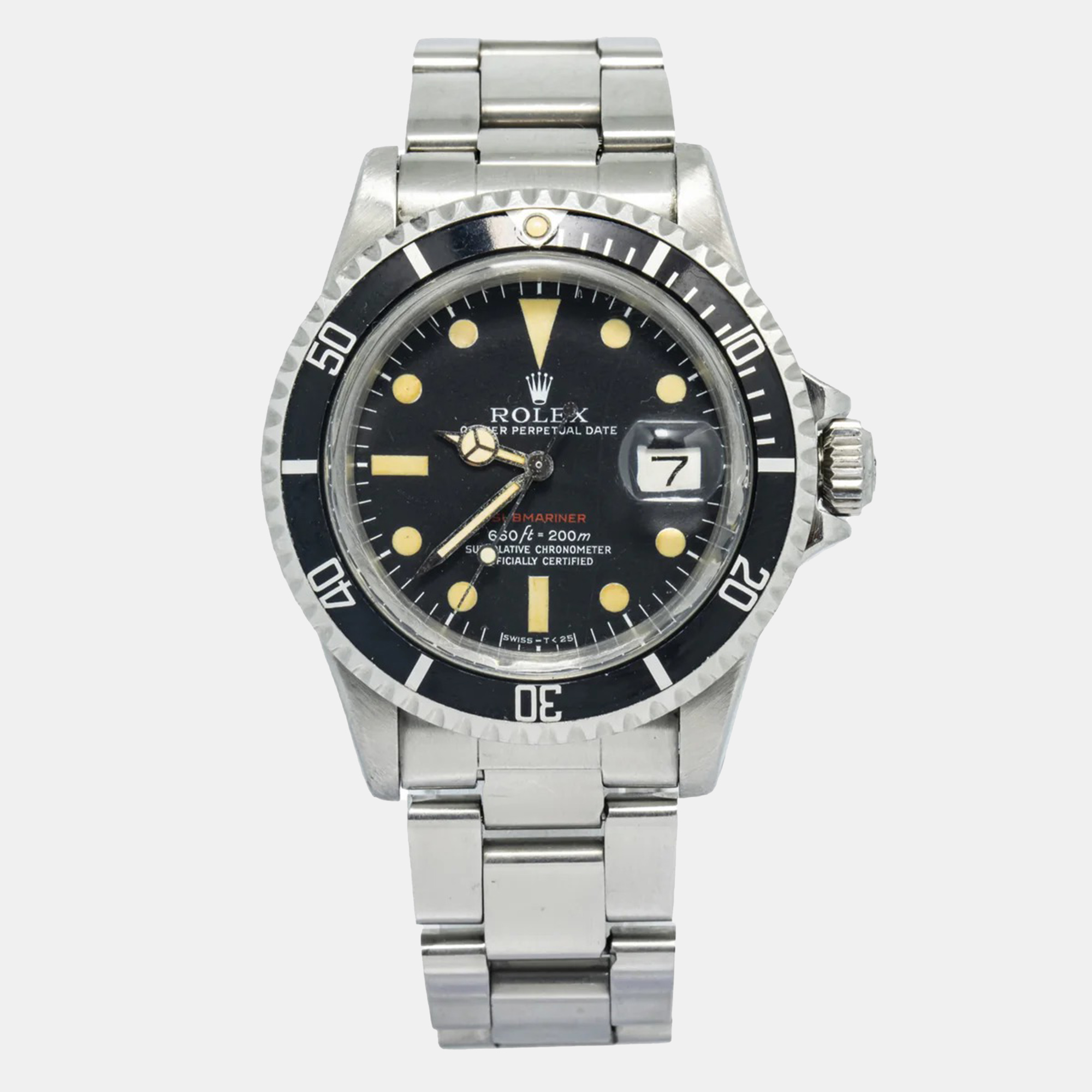 

Rolex Submariner 1680 Automatic Black Stainless Steel Men's Wristwatch