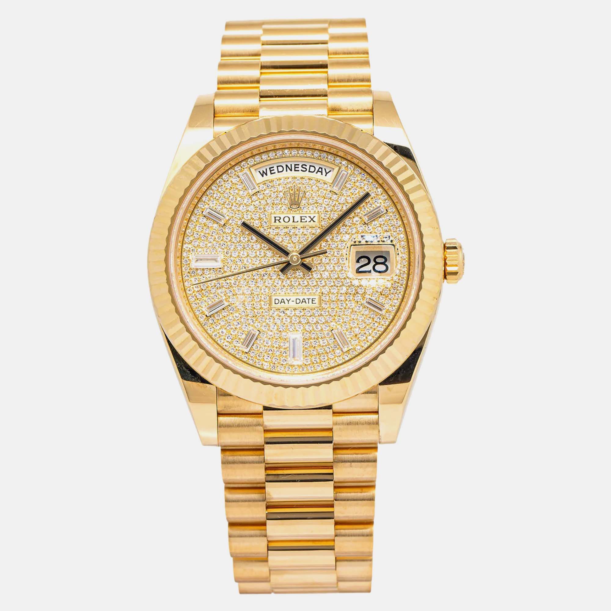 

Rolex Day-Date 228238 Automatic 18K Yellow Gold Men's Wristwatch
