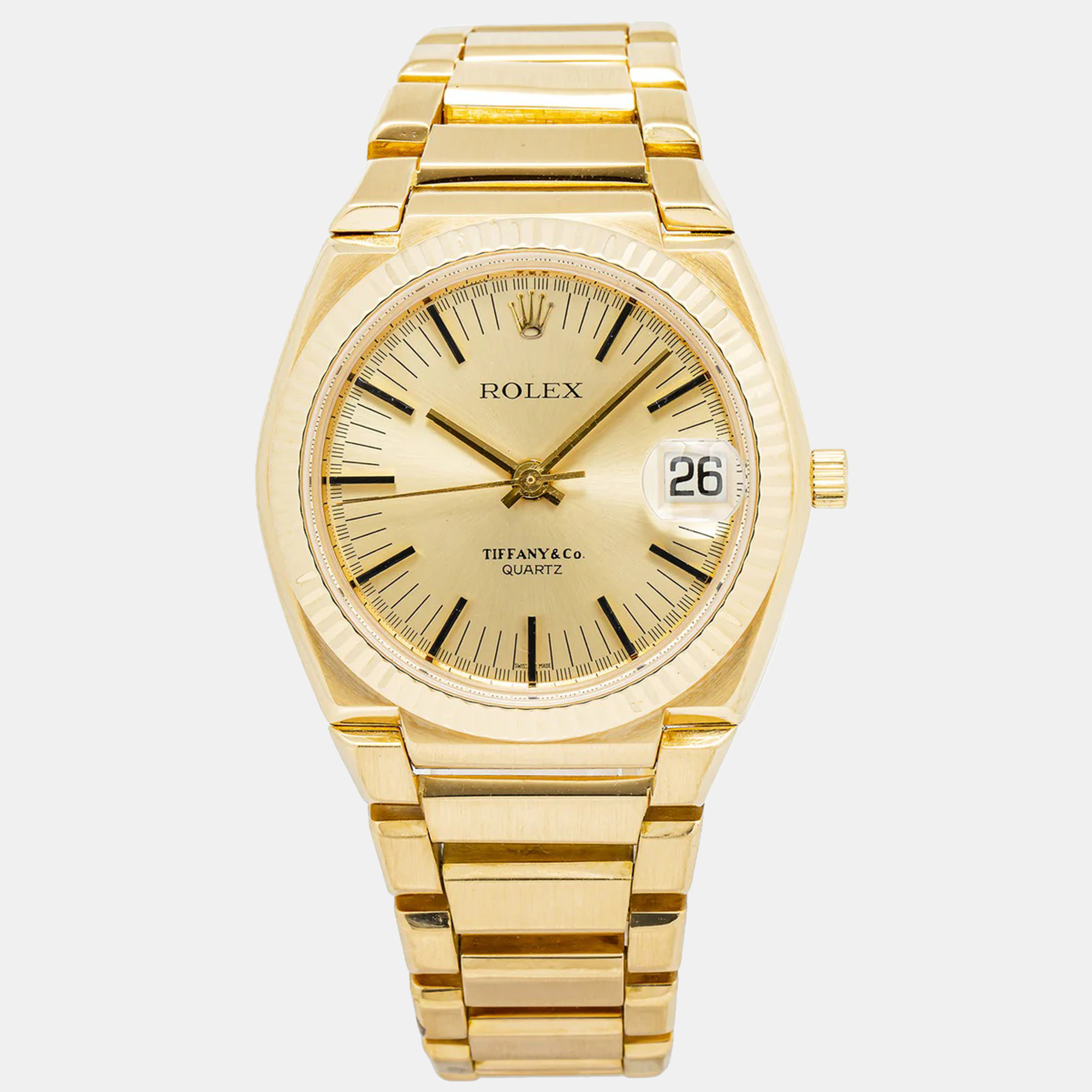 

Rolex Texano Beta 5100/8 Tiffany&Co Quartz Gold 18K Yellow Gold Men's Wristwatch