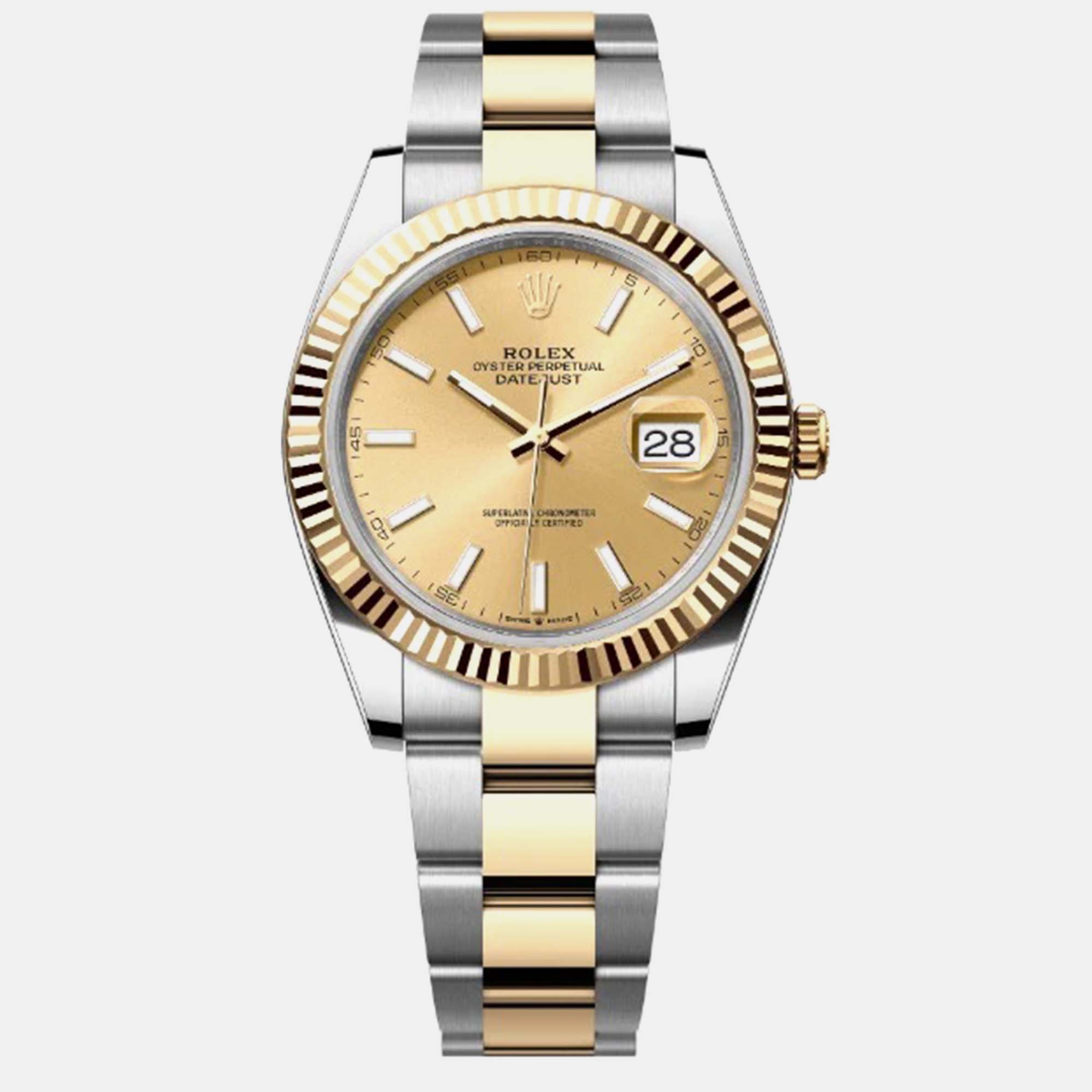 

Rolex Datejust 126333 Automatic Gold 18k Yellow Gold Stainless Steel Men's Wristwatch 41 mm