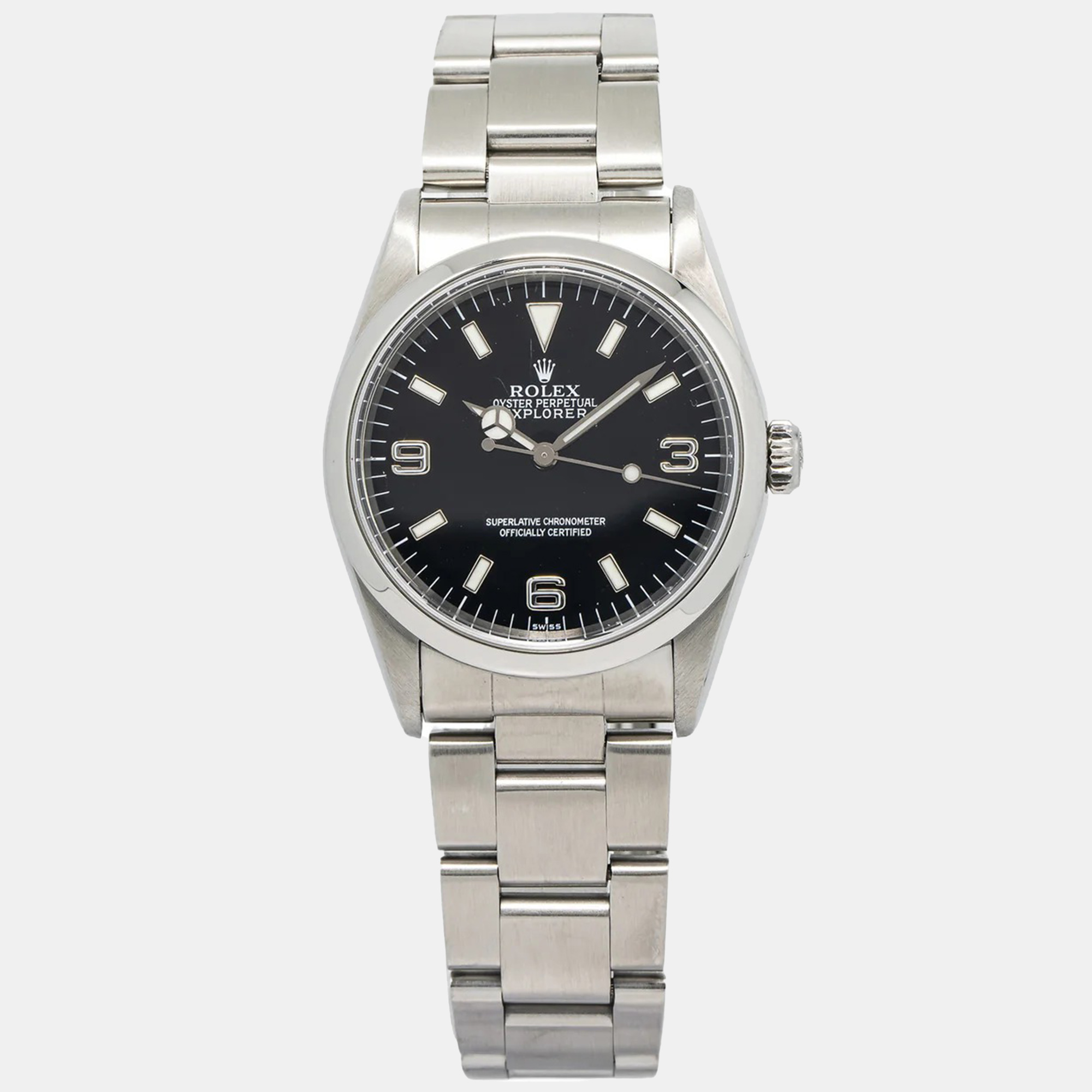 

Rolex Explorer 14270 Automatic Black Stainless Steel Men's Wristwatch