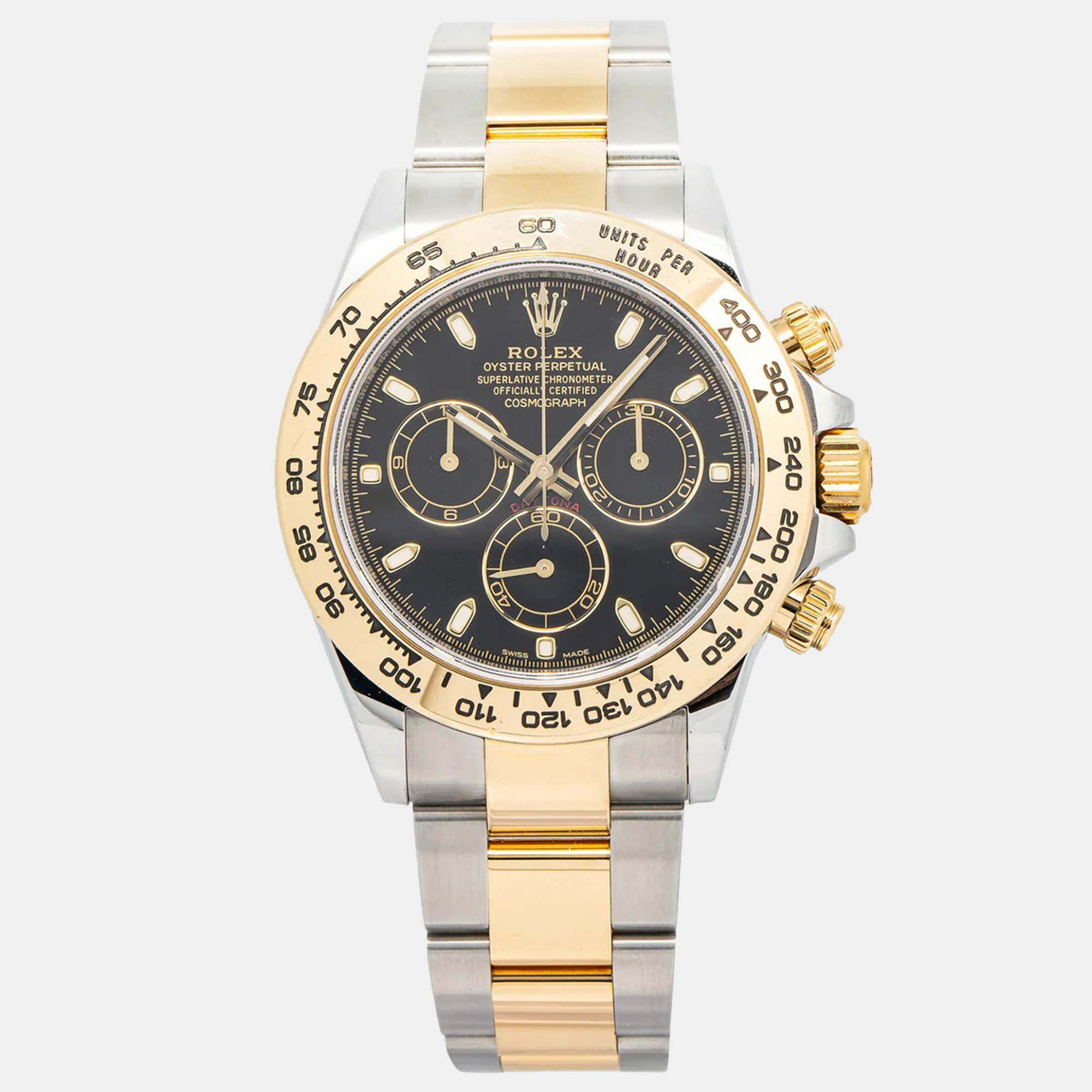 

Rolex Daytona 116503 Automatic Black 18K Yellow Gold Stainless Steel Men's Wristwatch