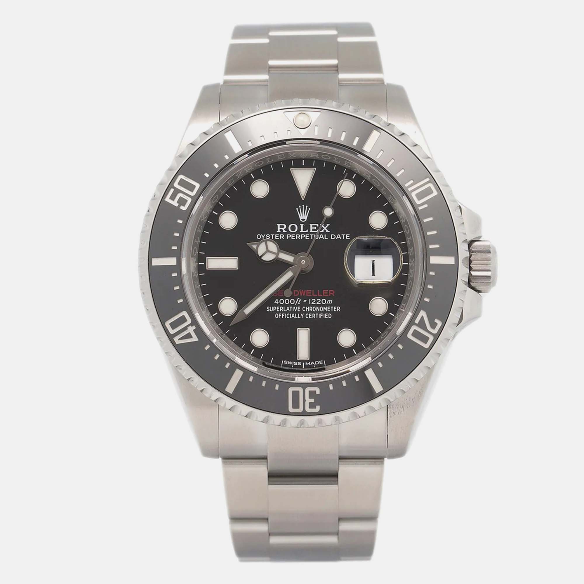 Rolex Sea-Dweller 126600 Automatic Black Stainless Steel Men’s Wristwatch 43 mm