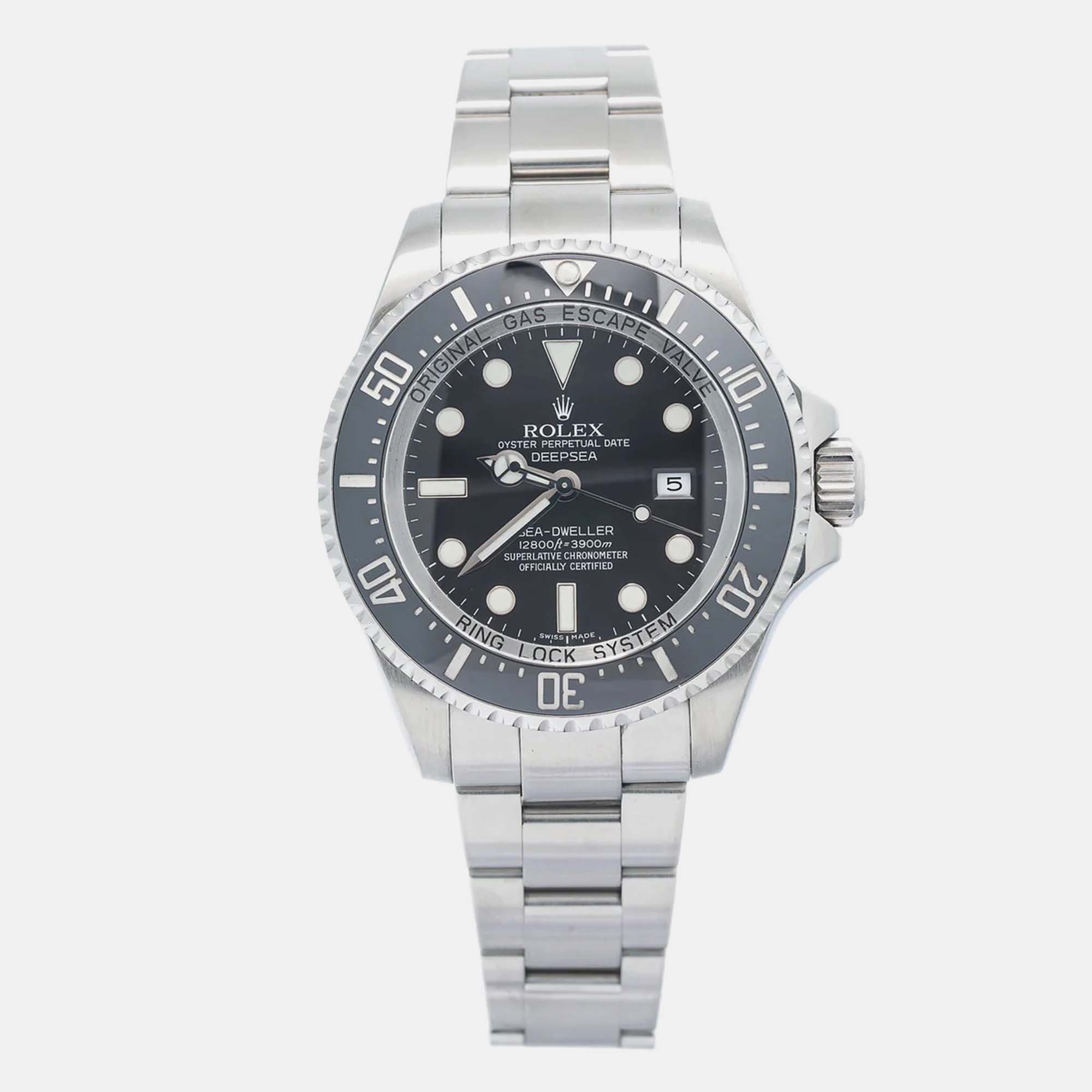 Rolex Sea-Dweller Deepsea 116660 Black Stainless Steel Automatic Men’s Wristwatch 44 mm