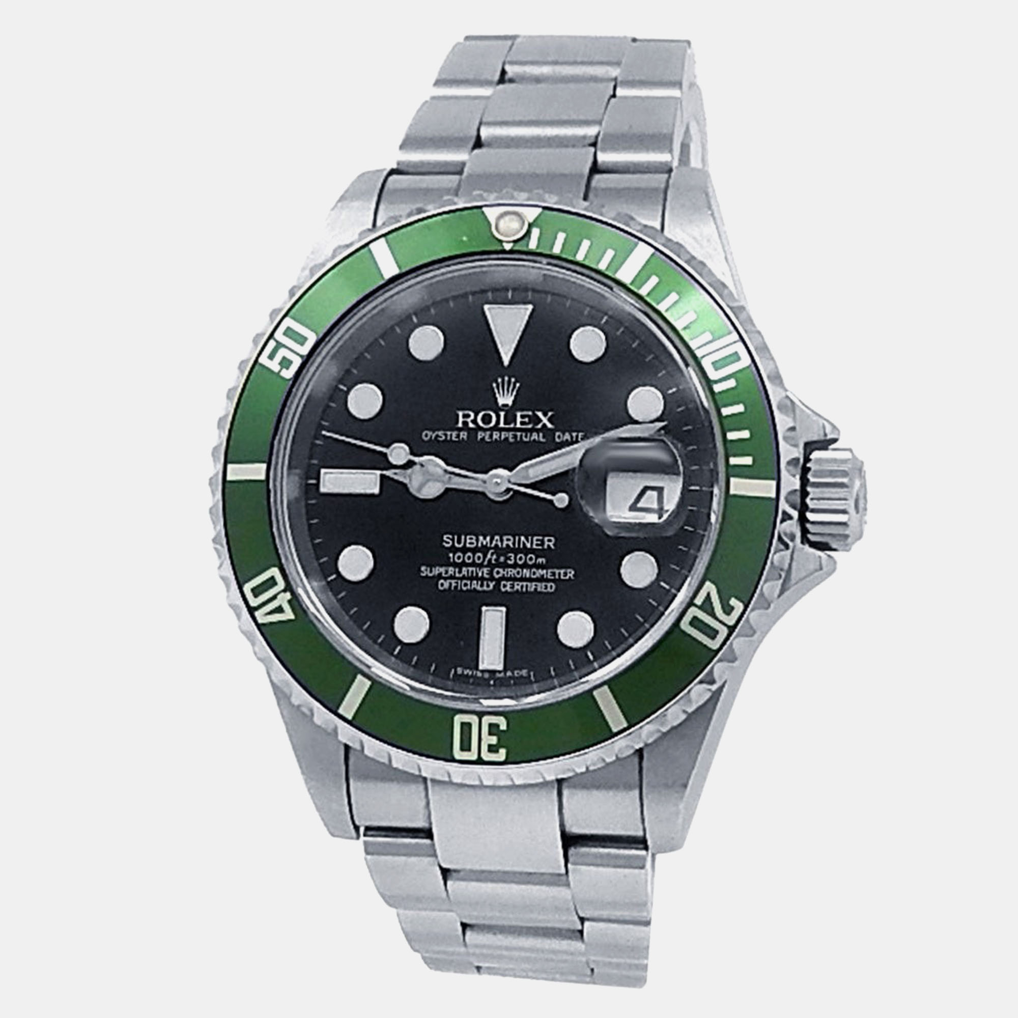 

Rolex Submariner 16610V Automatic Black Stainless Steel Men's Wristwatch 40 mm