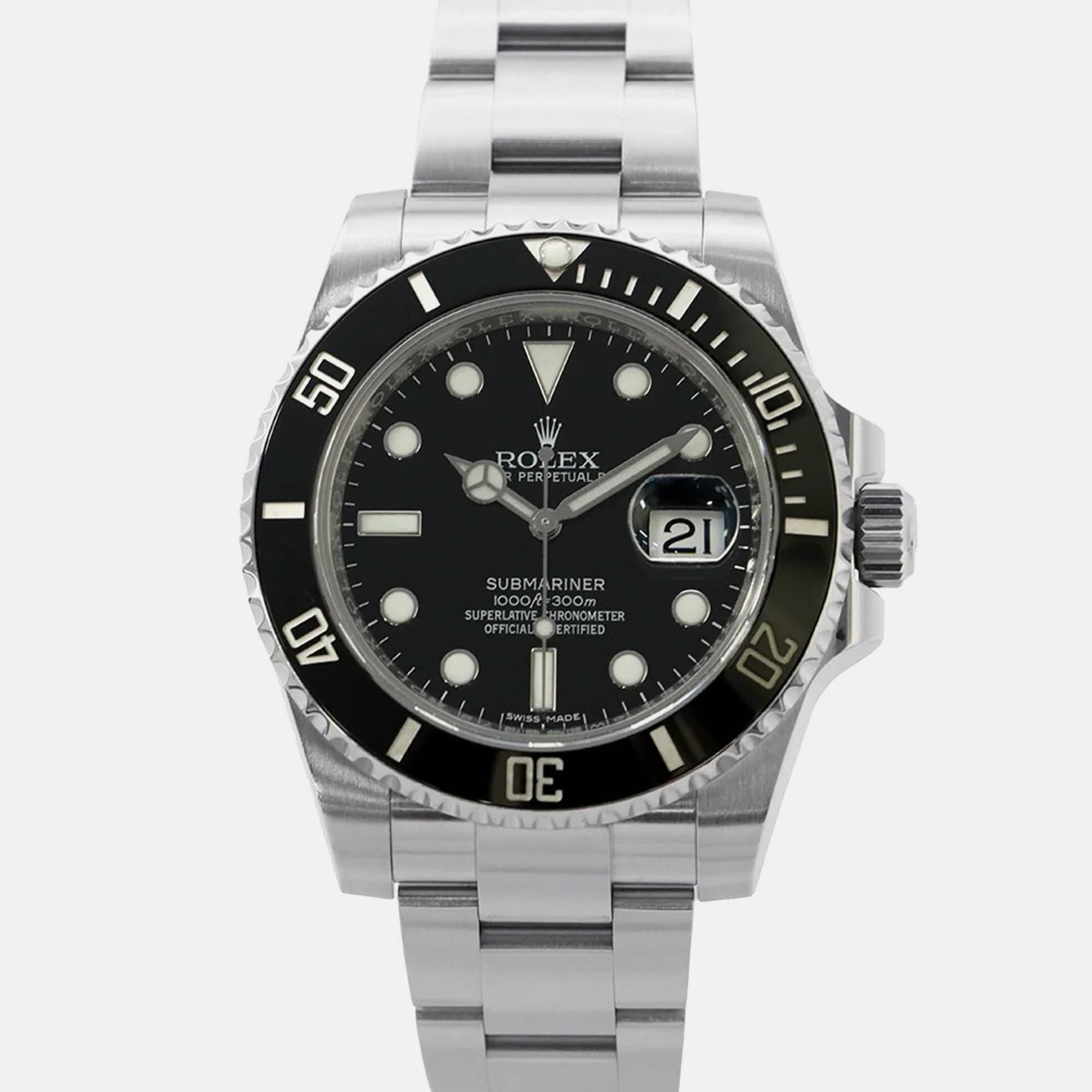 

Rolex Submariner 116610LN Automatic Black Stainless Steel Men's Wristwatch 40 mm