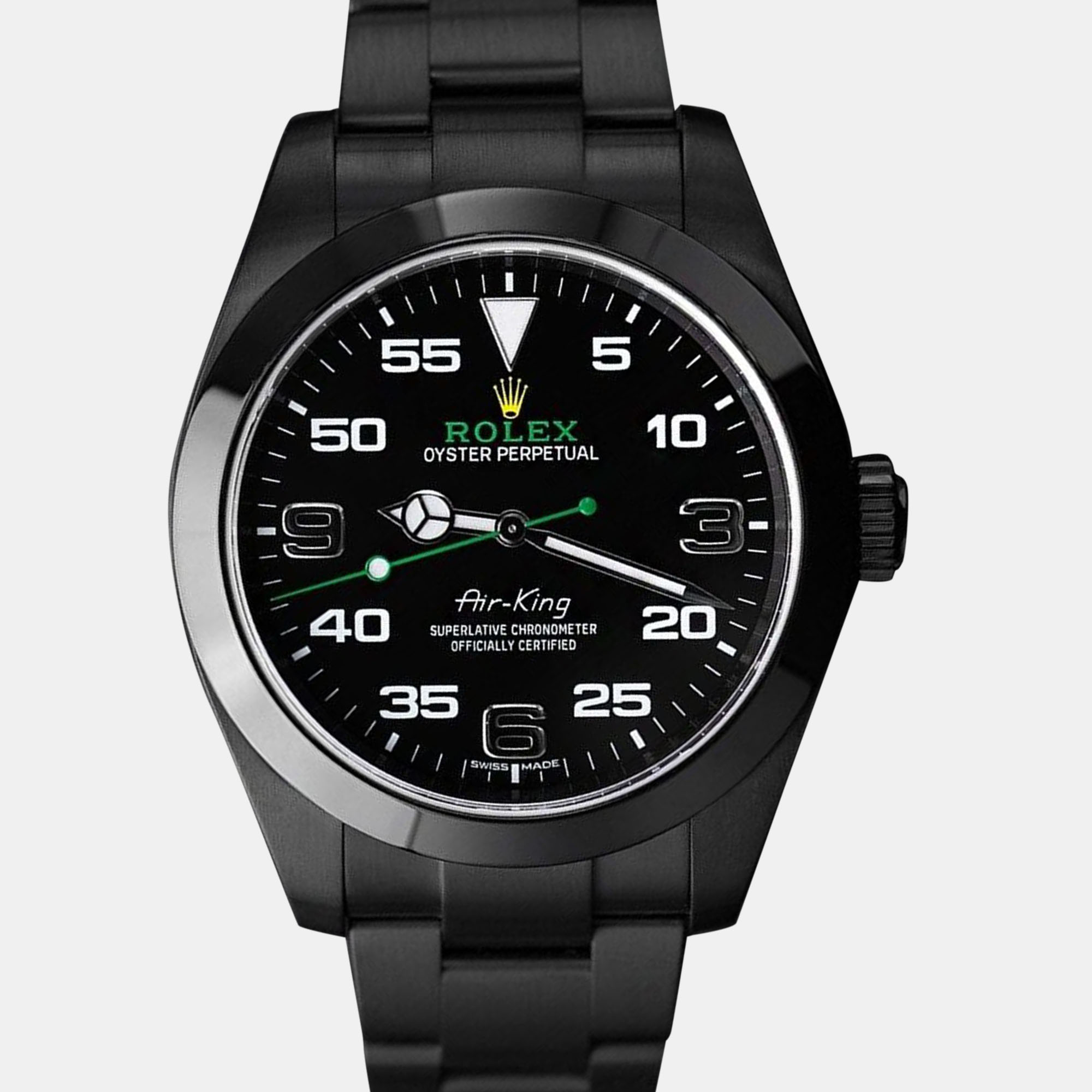 

Rolex Air-King 116900 Automatic Black Stainless Steel Men's Wristwatch 40 mm