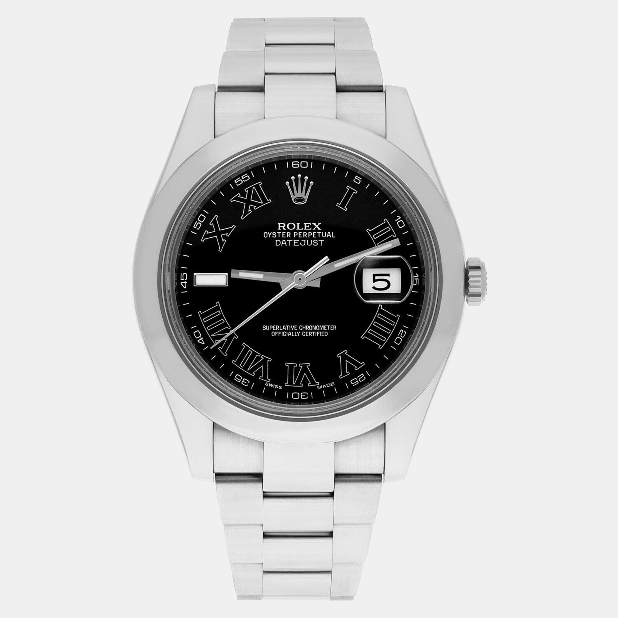 

Rolex Datejust II 116300 Automatic Black Stainless Steel Men's Wristwatch 41 mm