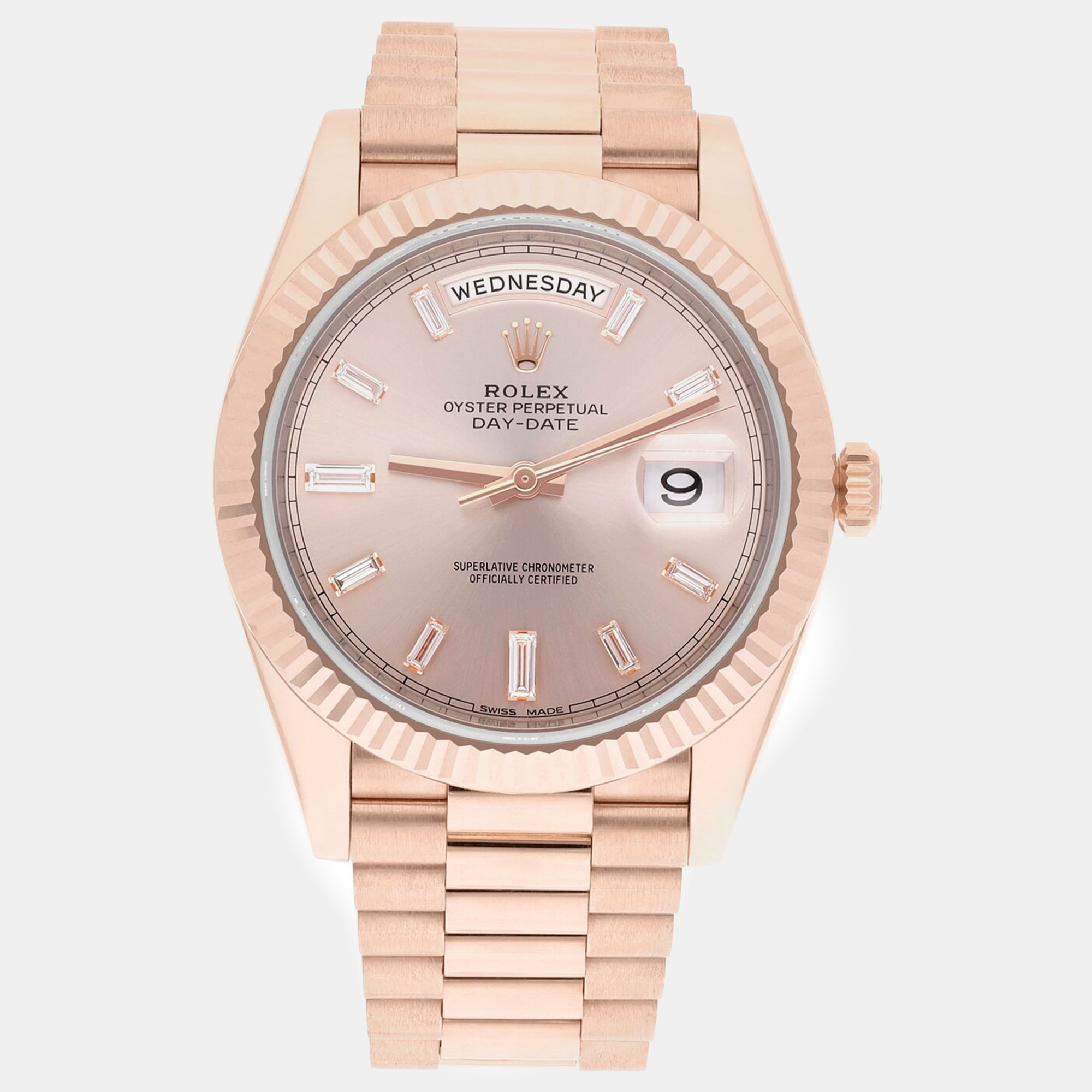 

Rolex Day-Date 228235 Automatic Pink 18k Rose Gold Men's Wristwatch 40 mm