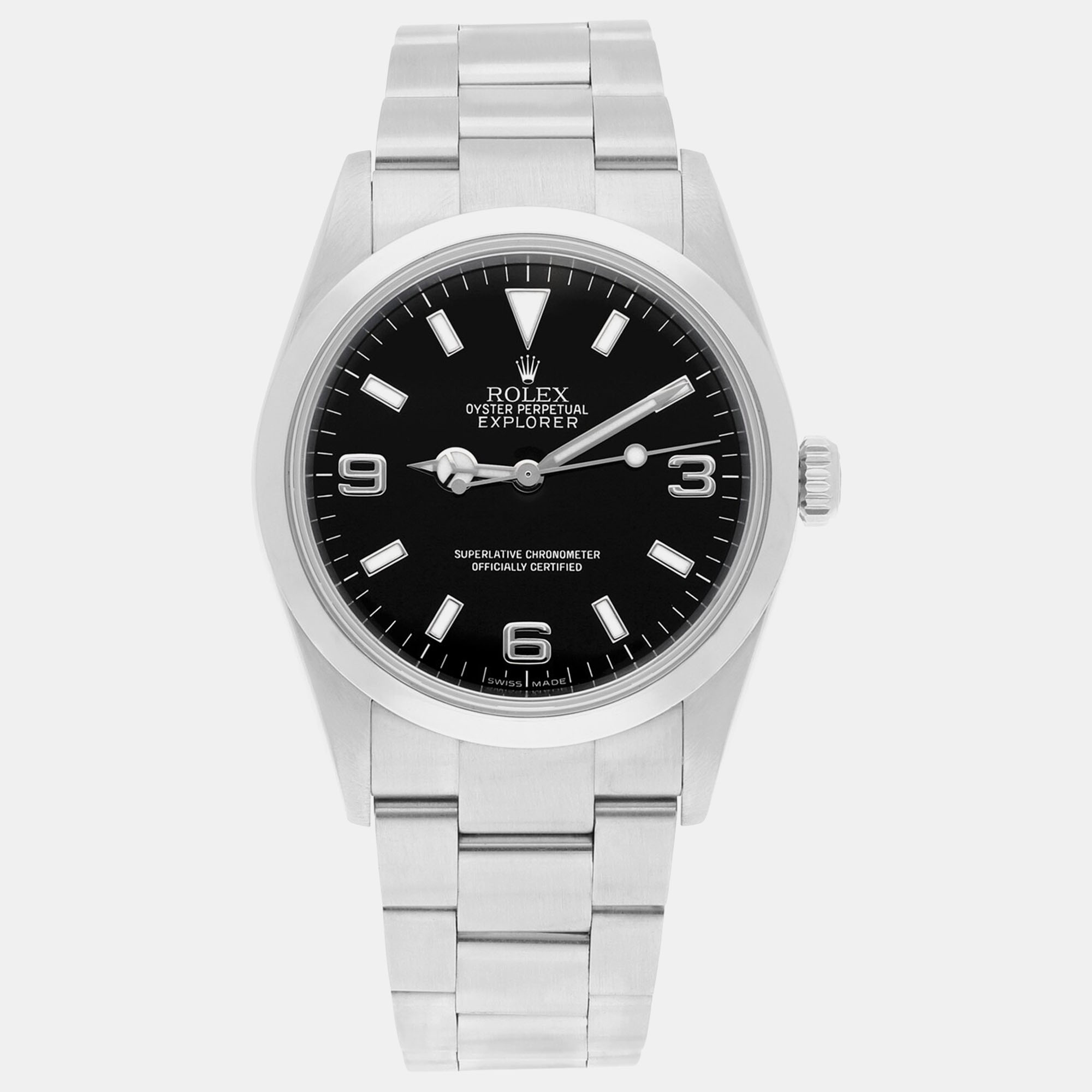 

Rolex Explorer 114270 Automatic Black Stainless Steel Men's Wristwatch 36 mm